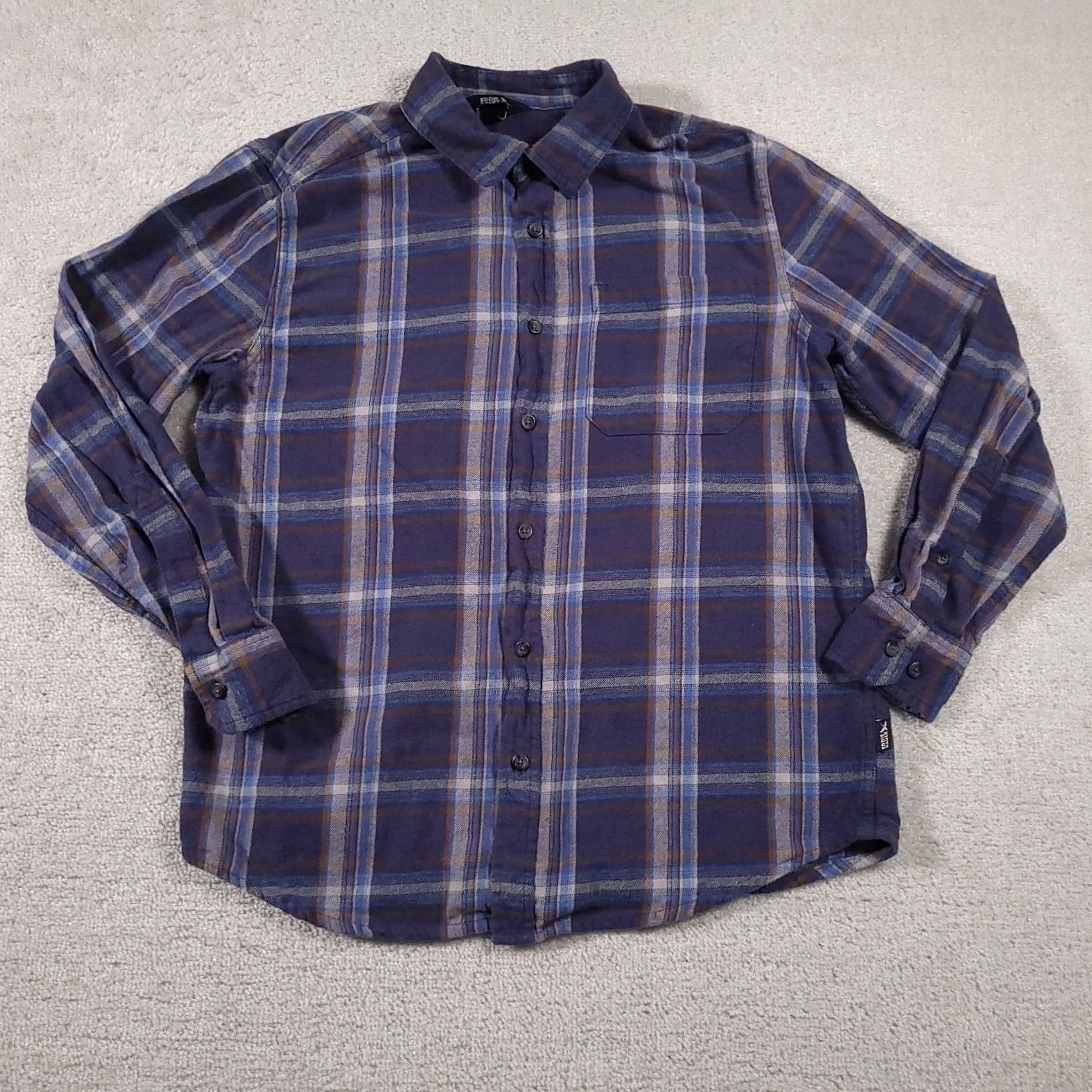 Eddie Bauer Eddie Bauer Flannel Shirt Mens Large Blue Plaid Long Sleeve Button Up Cotton Size US L / EU 52-54 / 3 - 2 Thumbnail