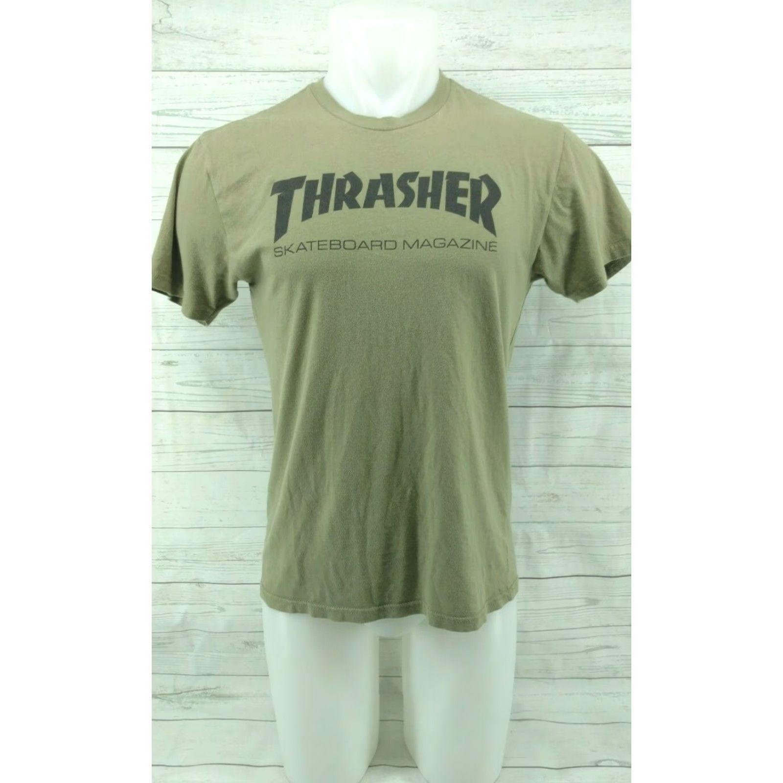 Thrasher VINTAGE Thrasher Skateboarding Magazine Green Olive T Shirt Medium Size US M / EU 48-50 / 2 - 2 Thumbnail