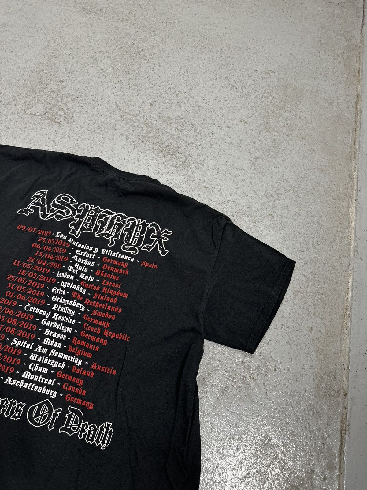 Band Tees Asphyx Forerunners Of Death Rock Tour T-Shirt Size US XXL / EU 58 / 5 - 11 Thumbnail