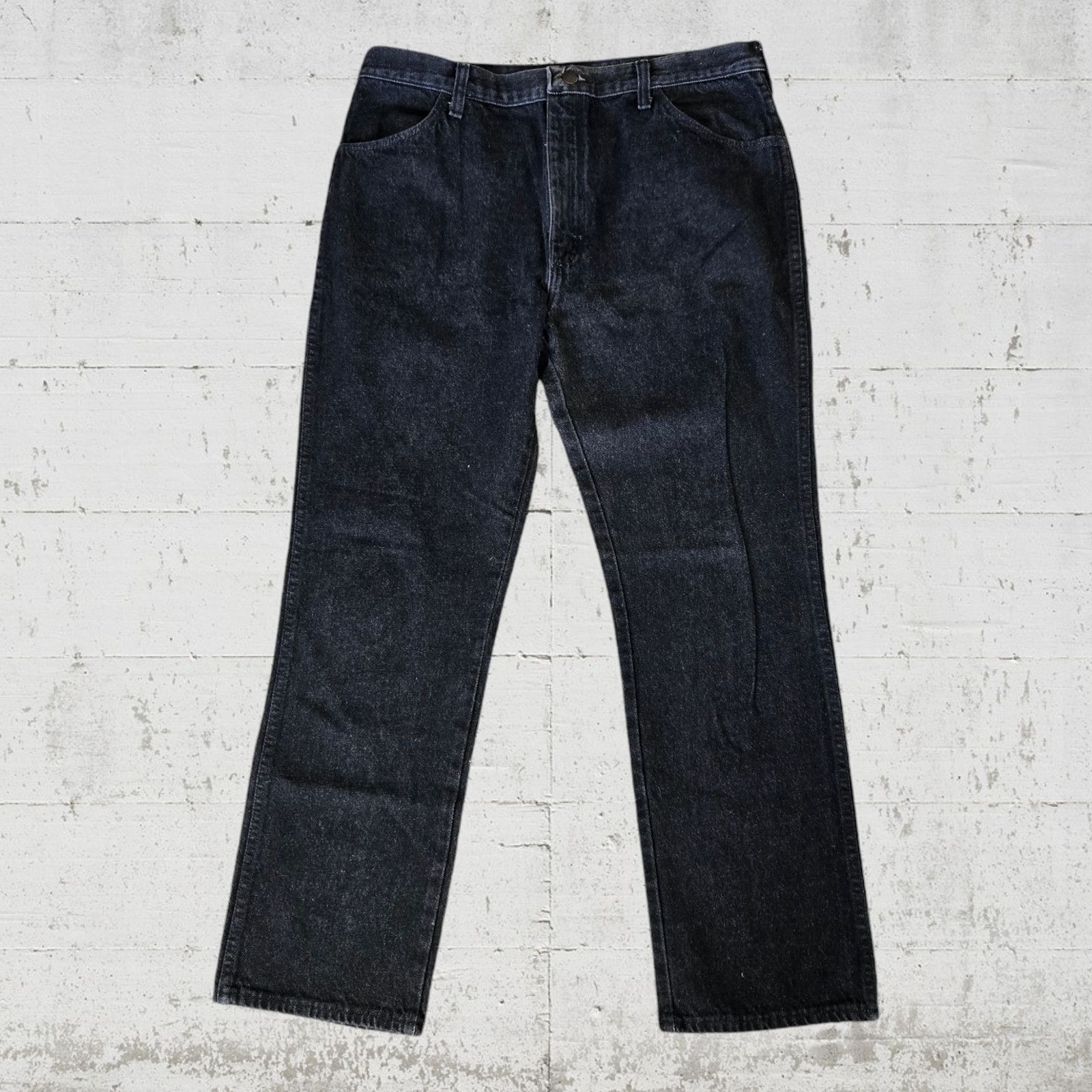 Rustler 2000s Black High Rise Straight Jeans Size 34 x 30 Size US 34 / EU 50 - 3 Thumbnail