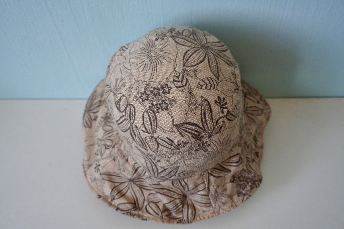 Vintage Reversible bucket hat corduroy floral motif hype fashion Size ONE SIZE - 6 Thumbnail