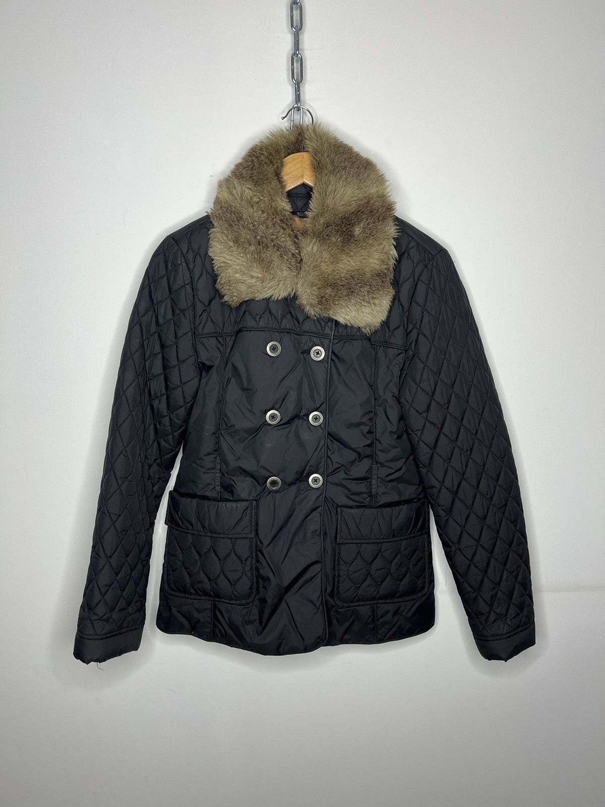 DKNY × Donna Karan × Vintage Vintage 90’s DKNY Wool Long Coat Size M / US 6-8 / IT 42-44 - 1 Thumbnail