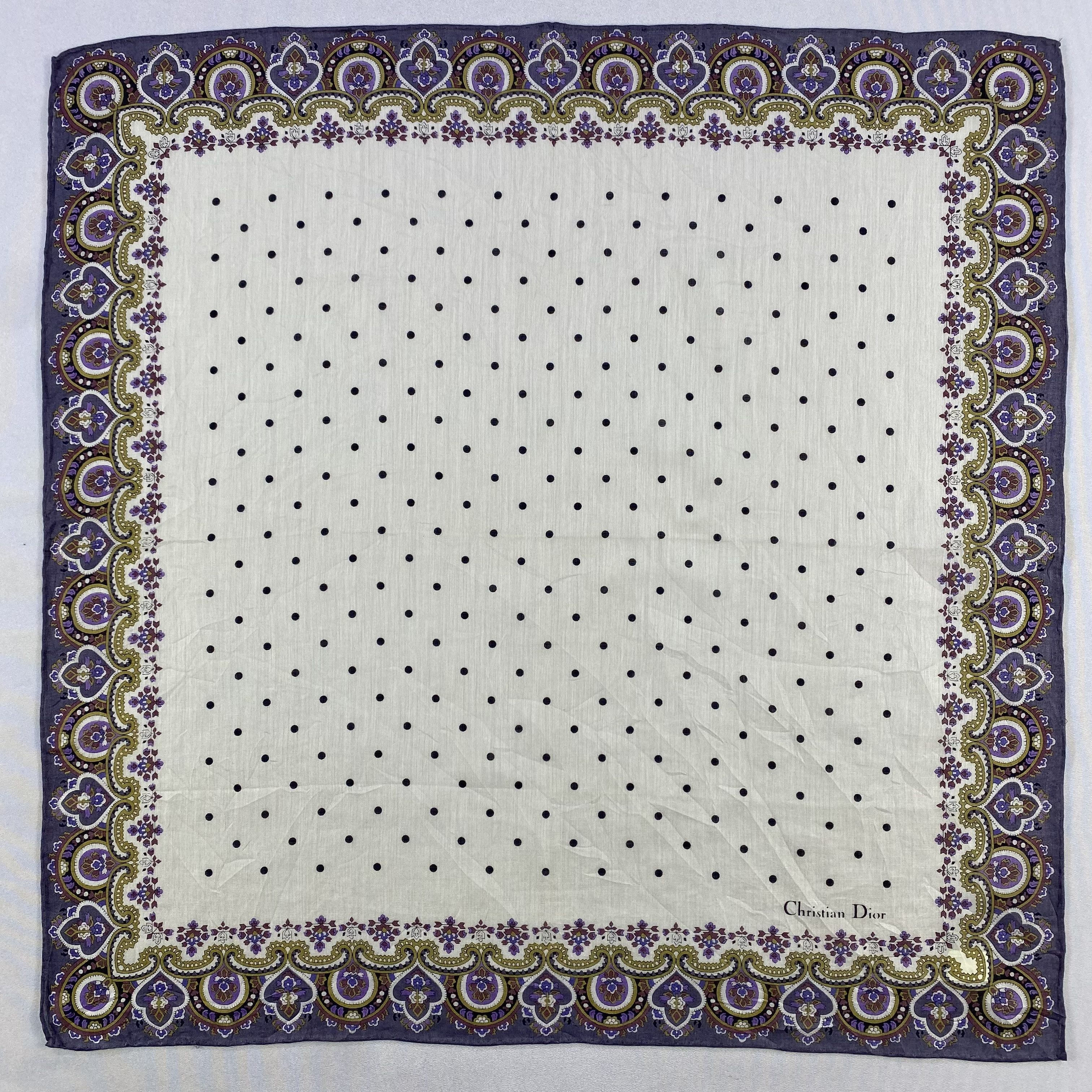 Vintage Christian Dior Monsieur Bandana/ Handkerchief / Neckerchief Size ONE SIZE - 1 Thumbnail
