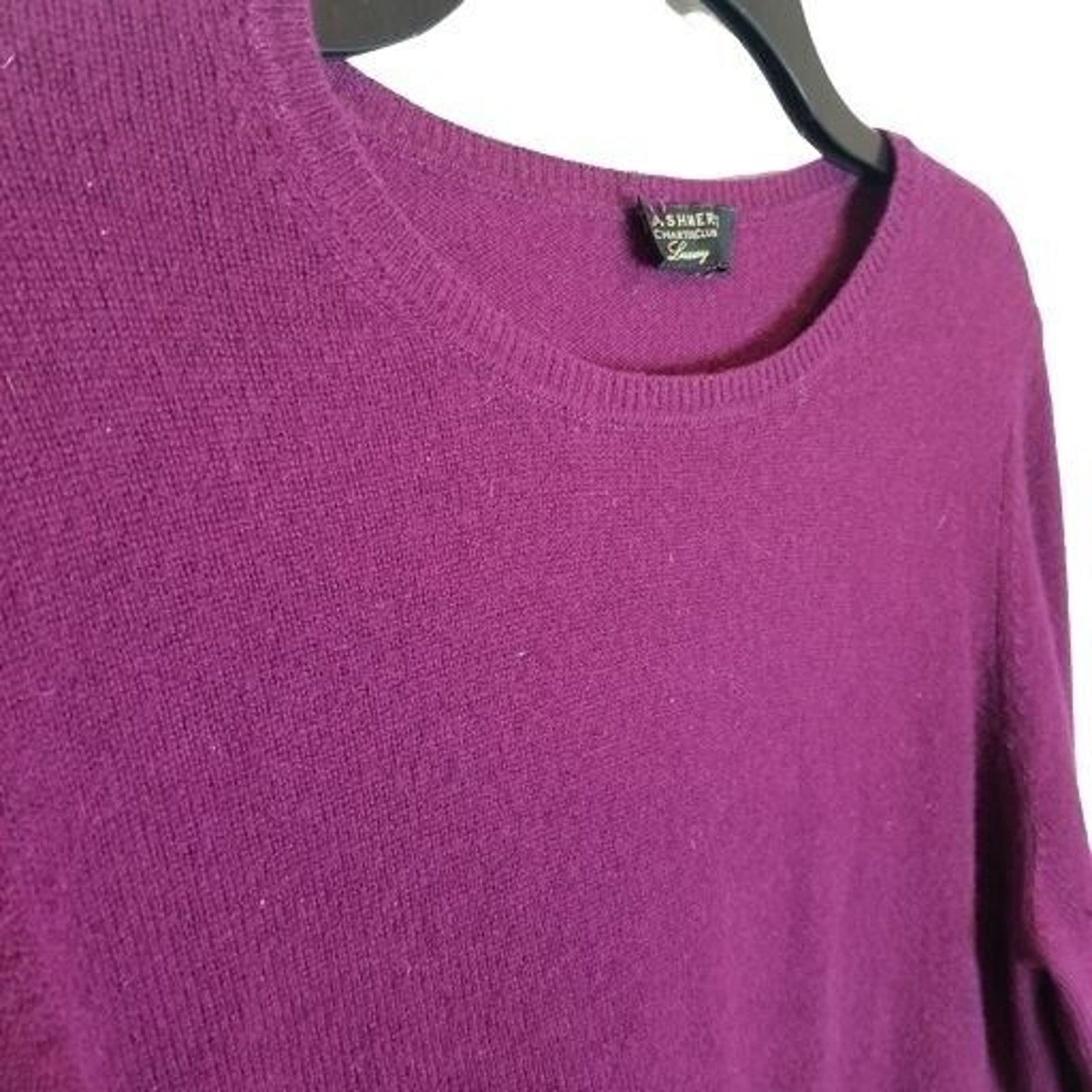 Class Club Charter Club Womens Cashmere Sweater Sz M Classic Preppy Ivy Size M / US 6-8 / IT 42-44 - 5 Thumbnail