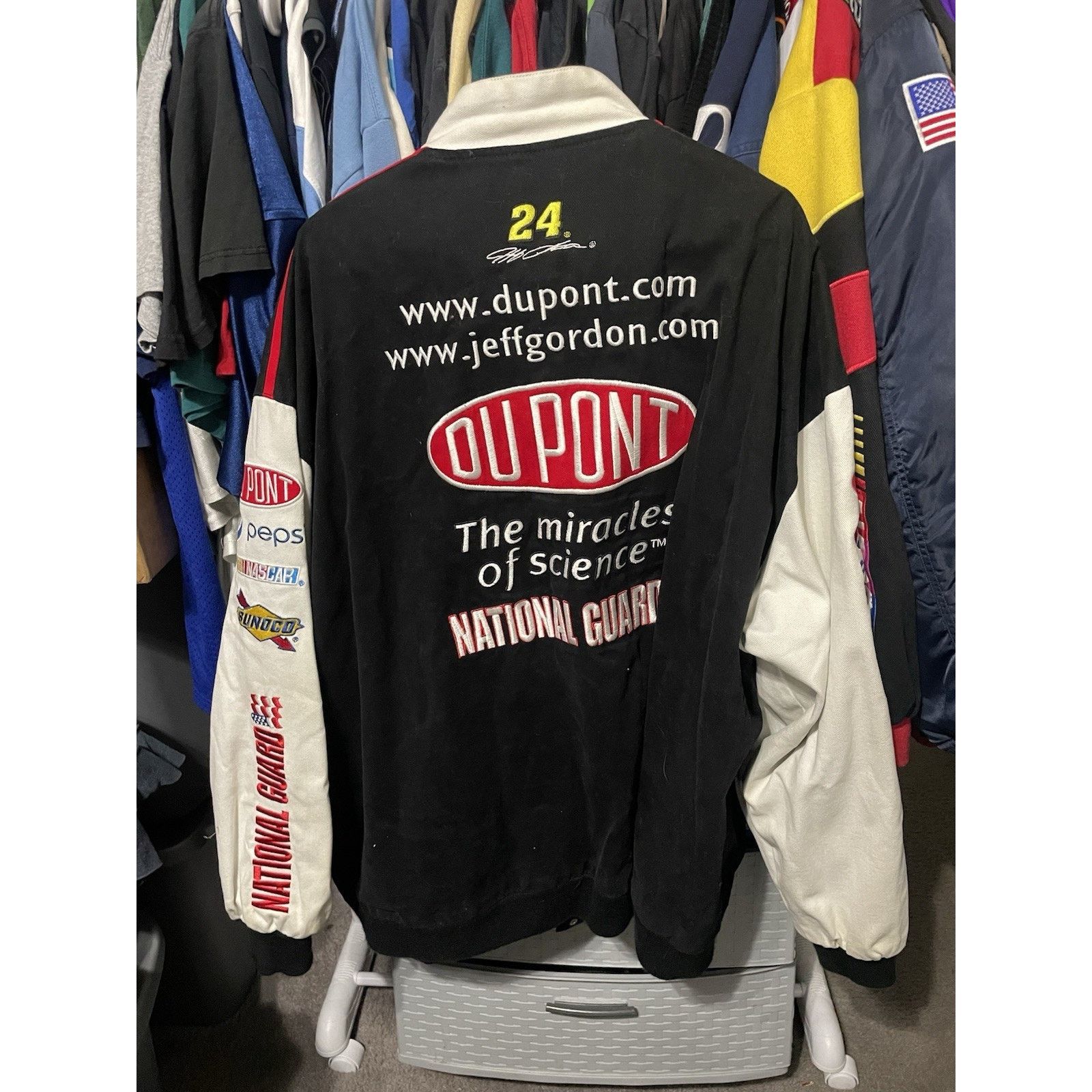 Chase Authentics Size 3XL- NASCAR Jeff Gordon Black National Guard Jacket Size US XXL / EU 58 / 5 - 2 Thumbnail