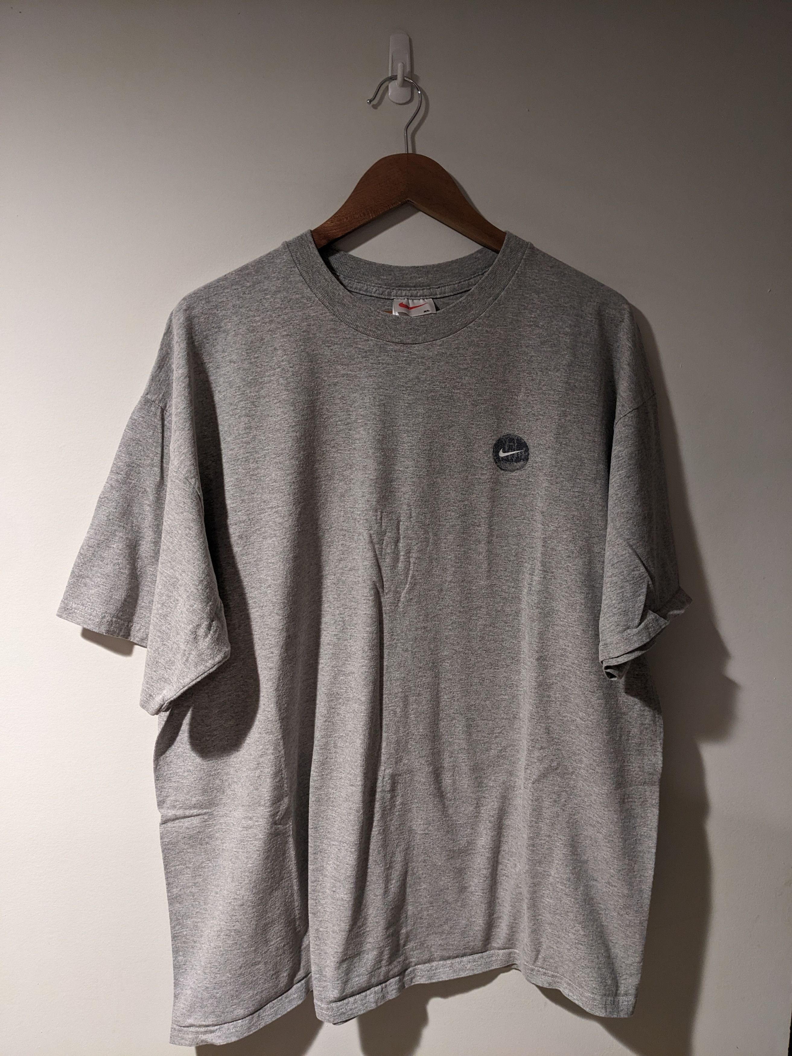 Nike × Vintage Vintage 90s Nike Air Swoosh Check Gray X-Large T-Shirt Size US XL / EU 56 / 4 - 3 Thumbnail