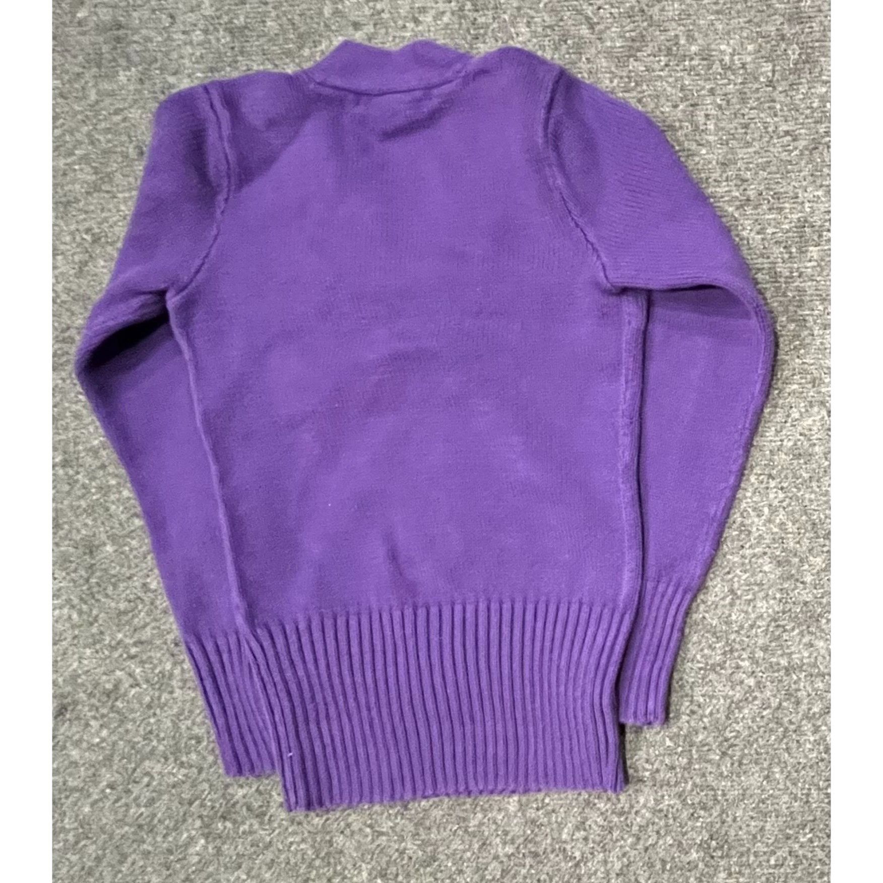 Polo Ralph Lauren ralph lauren sport womens sweater size XS cotton purple v ne Size XS / US 0-2 / IT 36-38 - 4 Thumbnail