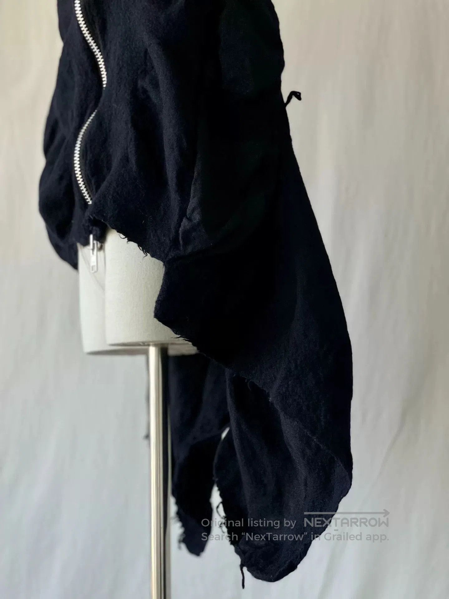 Tricot Comme des Garcons CDGtricot Asymmetric Wool Zip Cape. Size M / US 6-8 / IT 42-44 - 6 Thumbnail
