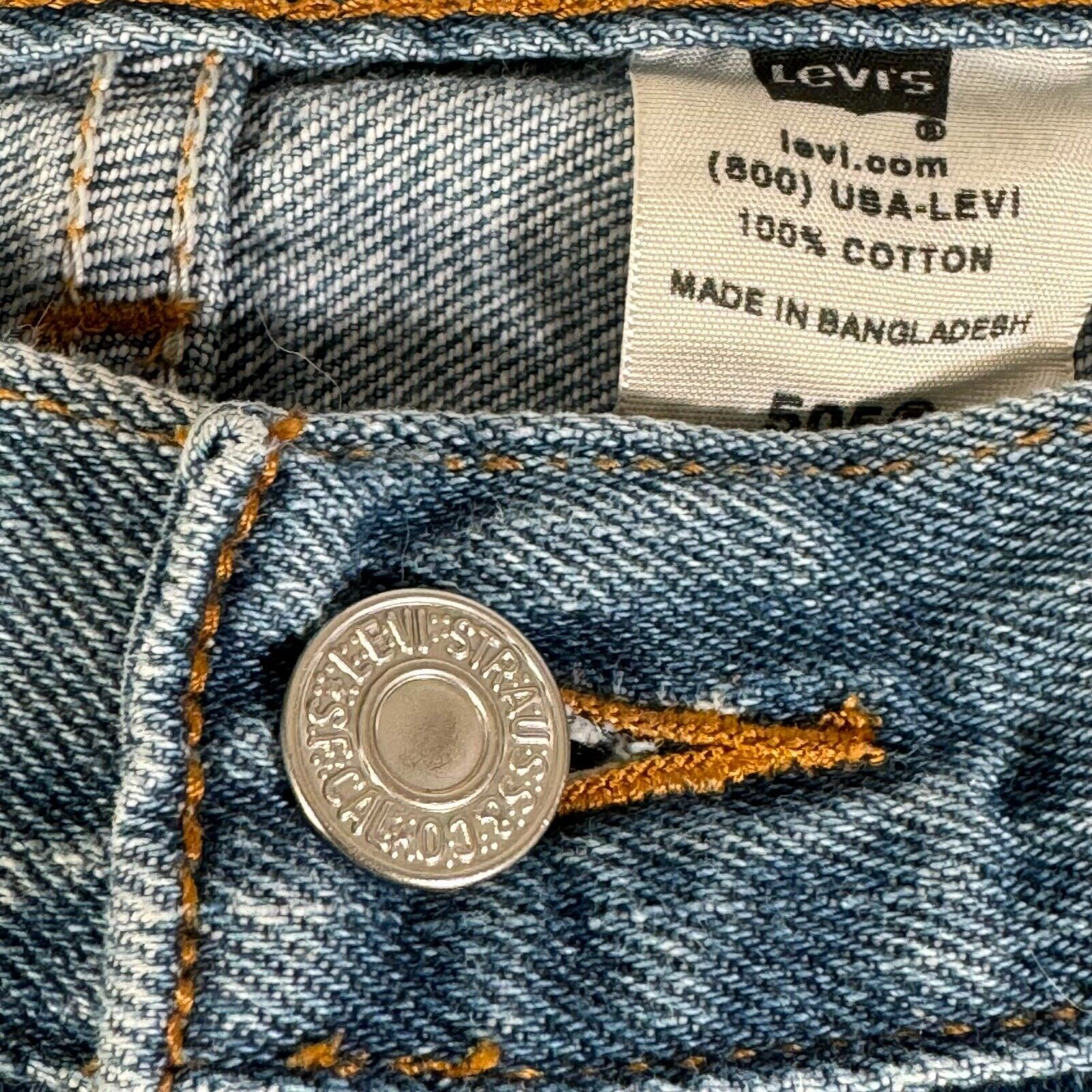 Levi's Levis 505 Jeans Mens 33x32 90s Y2K Vintage Streetwear Grunge Size US 33 - 3 Thumbnail