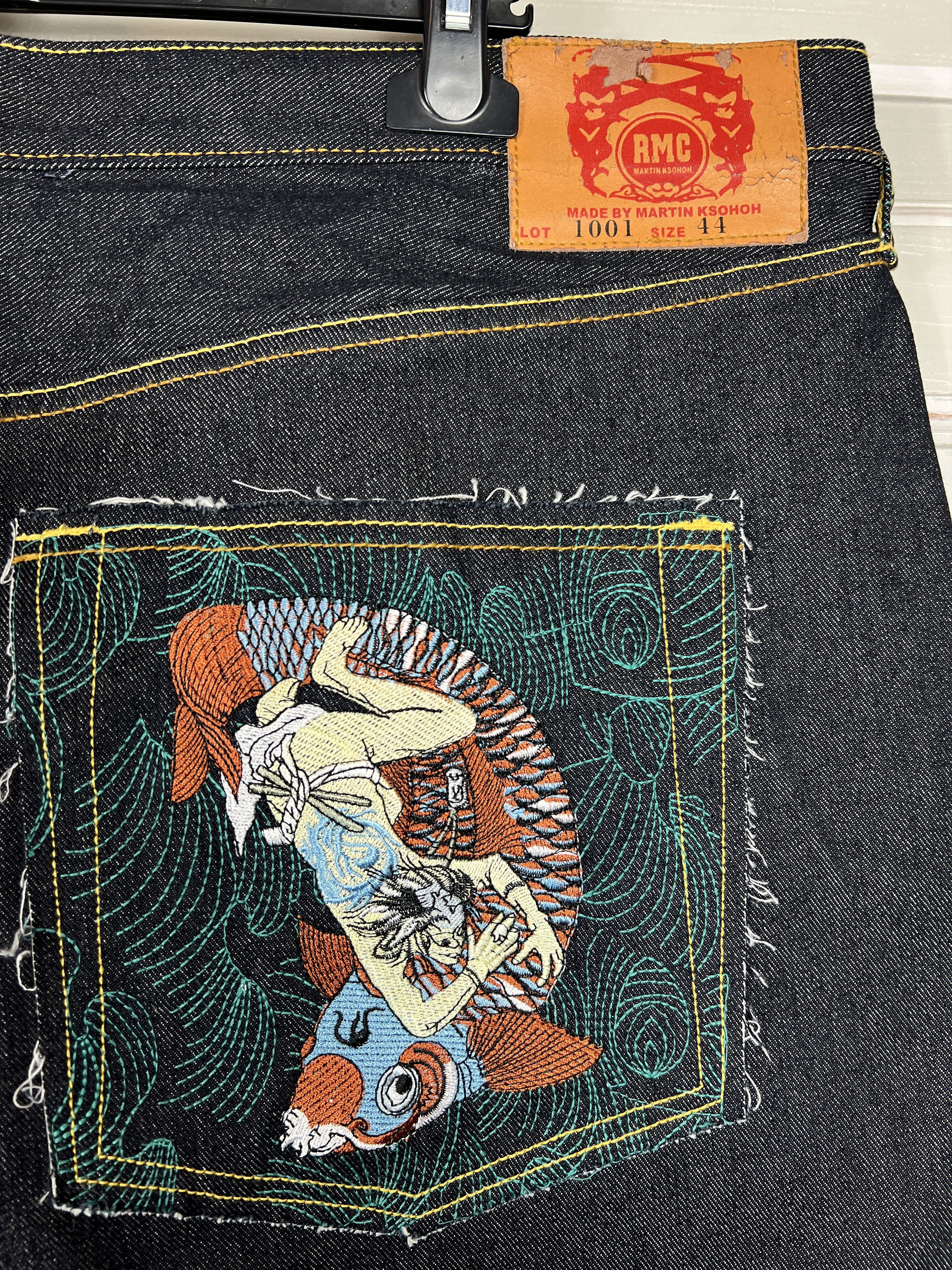 RMC Jeans RED MONKEY BAGGYJEANS LOT 1001 SIZE 44 MADE BY MARTIN KSOHOH Size US 44 / EU 60 - 3 Thumbnail
