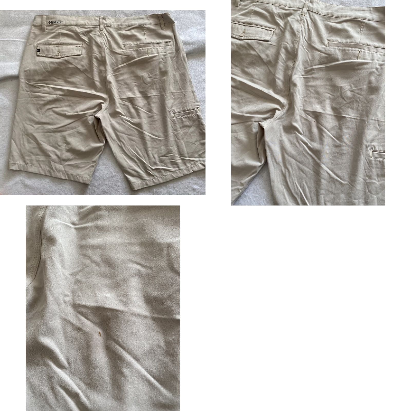 Vintage Boardwalk Shorts Men’s Size 40 Beige Stretch Chino Performance Mens Size US 40 / EU 56 - 8 Thumbnail