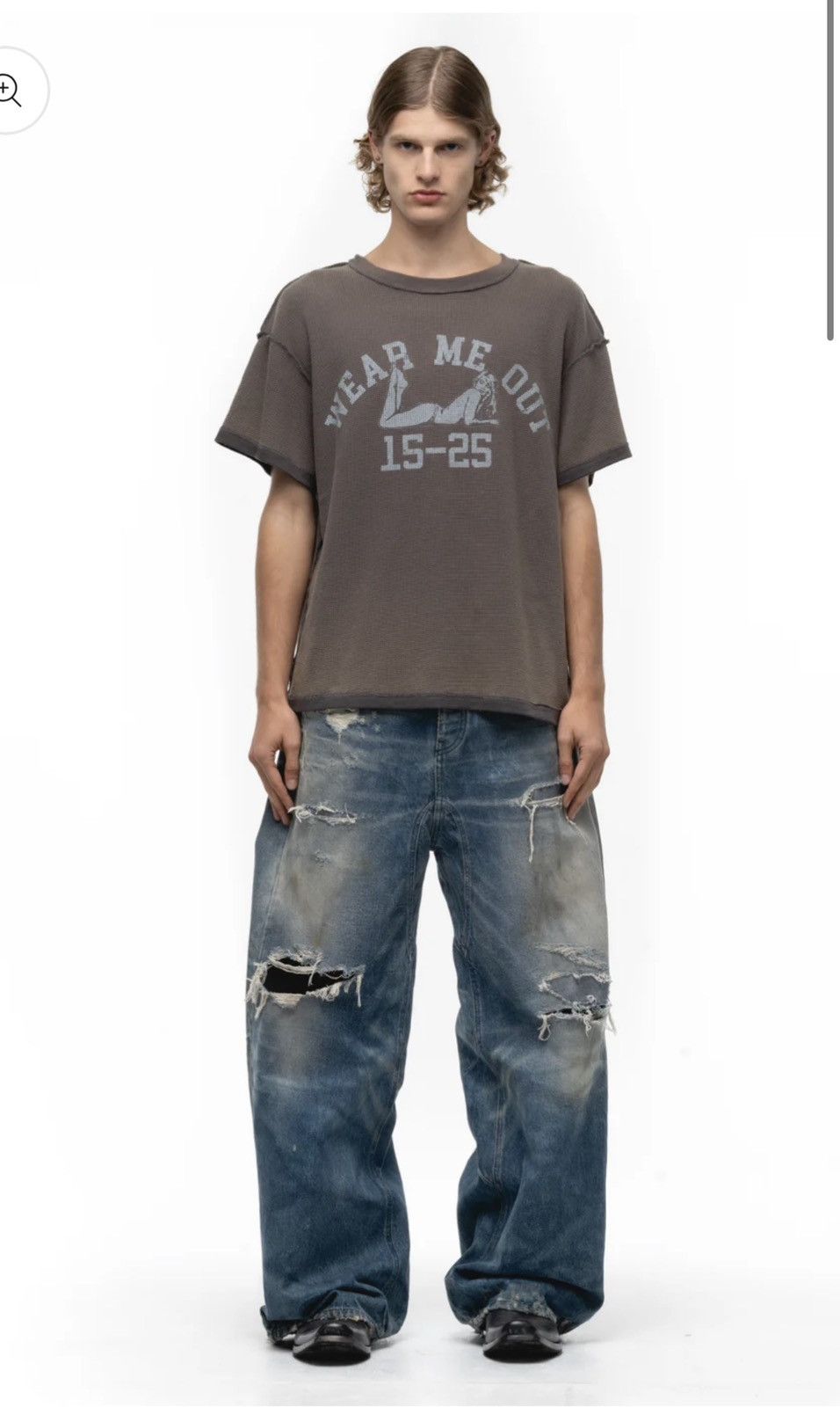 No Faith Studios sunfade waffle cotton tee Size US M / EU 48-50 / 2 - 9 Thumbnail