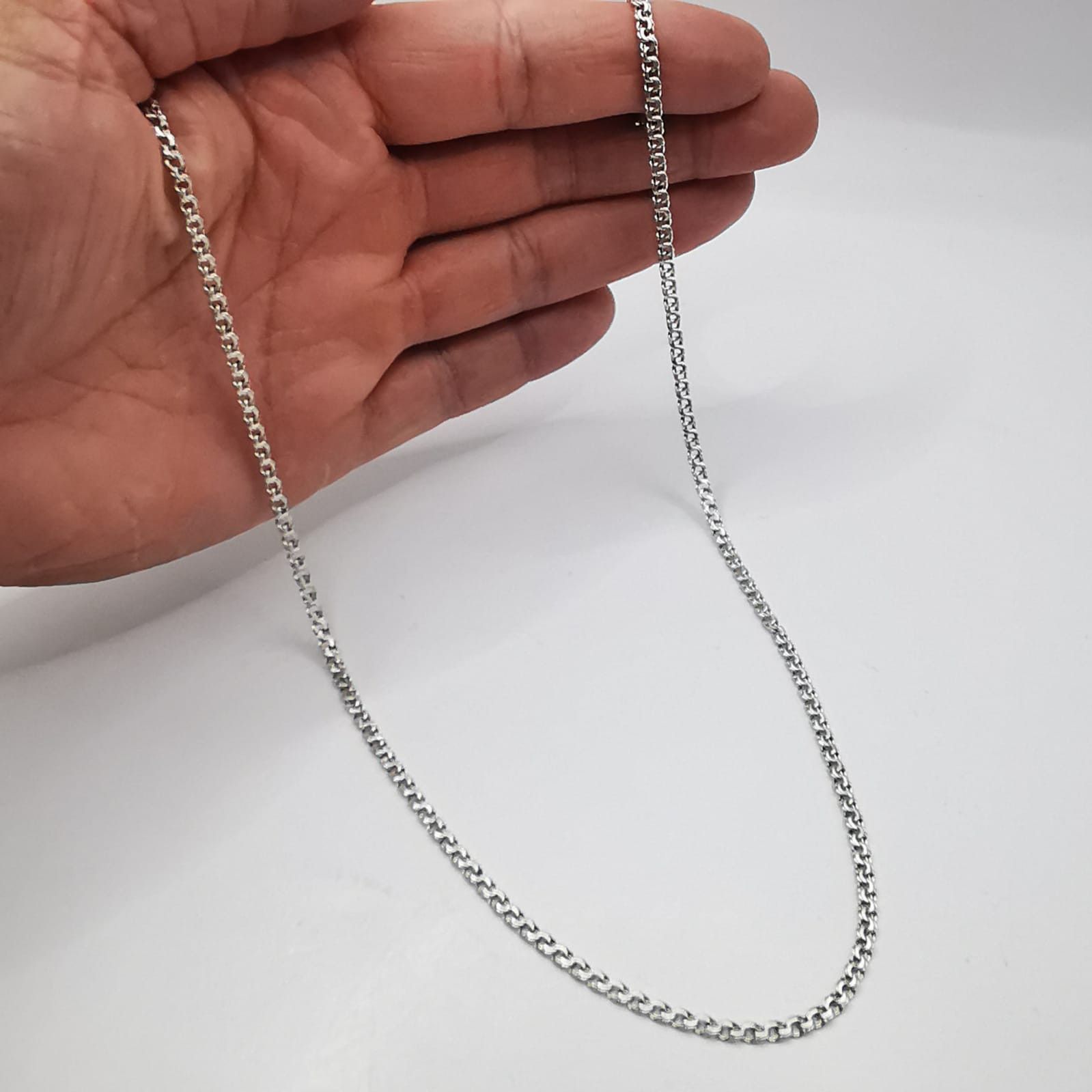 Sterling Silver Vintage Jewelry Chain Necklece,925 Sterling Silver 8,34g Size ONE SIZE - 6 Thumbnail
