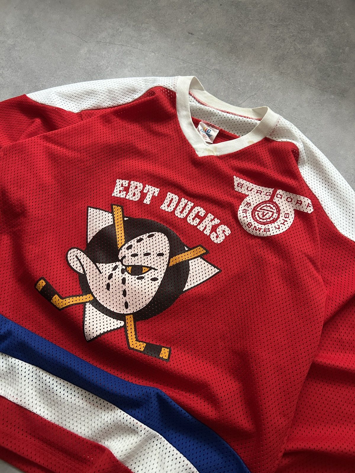 Other Vintage Ebt Ducks Hockey Jersey Strahm 13 team 90s Size US XL / EU 56 / 4 - 3 Thumbnail