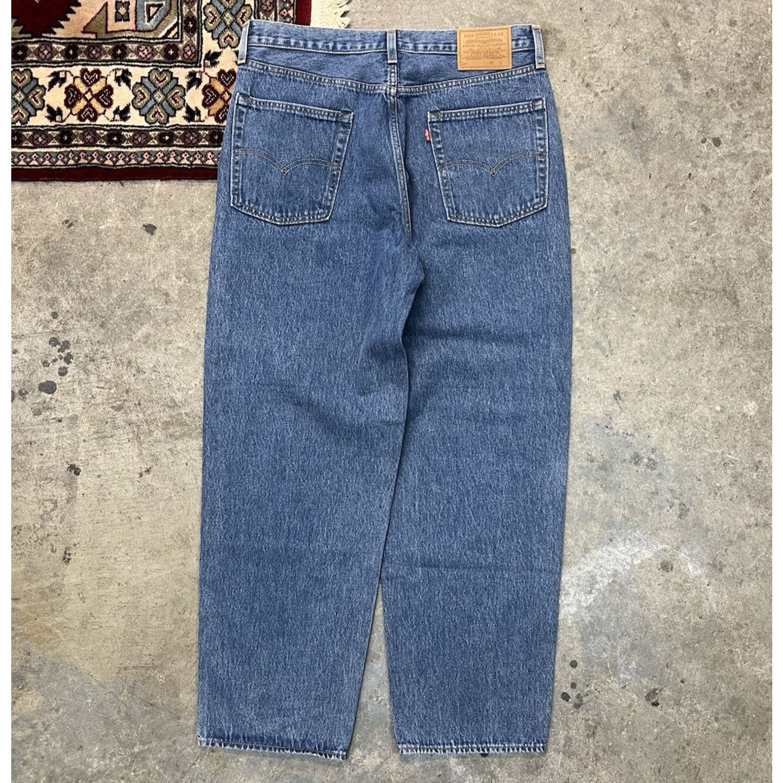 Levi's Levis Stay Baggy Tapered Jeans Blue 34x30 A2044 Sample NEW Size US 34 / EU 50 - 1 Thumbnail
