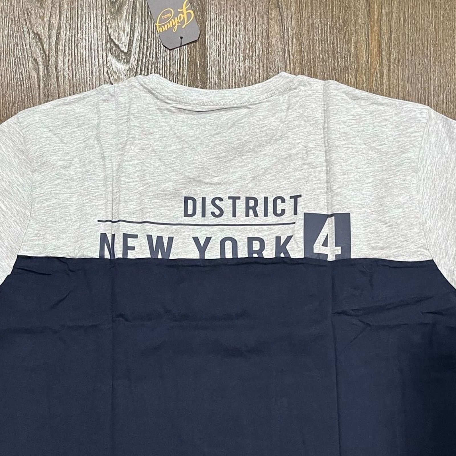 Vintage NWT Johnny Bigg NY District Spliced Tee Navy Size 4X Size US XXL / EU 58 / 5 - 7 Thumbnail