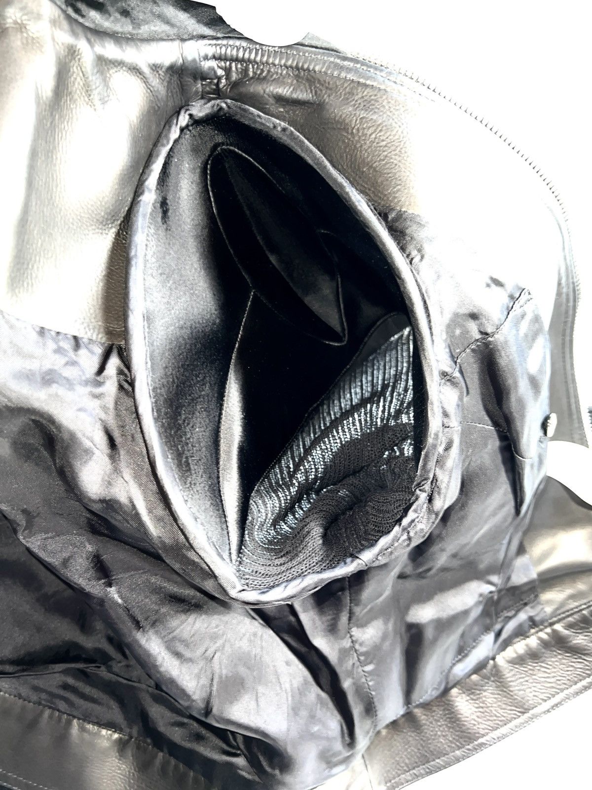 Rick Owens CALF LEATHER BIKER JACKET Size S / US 4 / IT 40 - 18 Thumbnail
