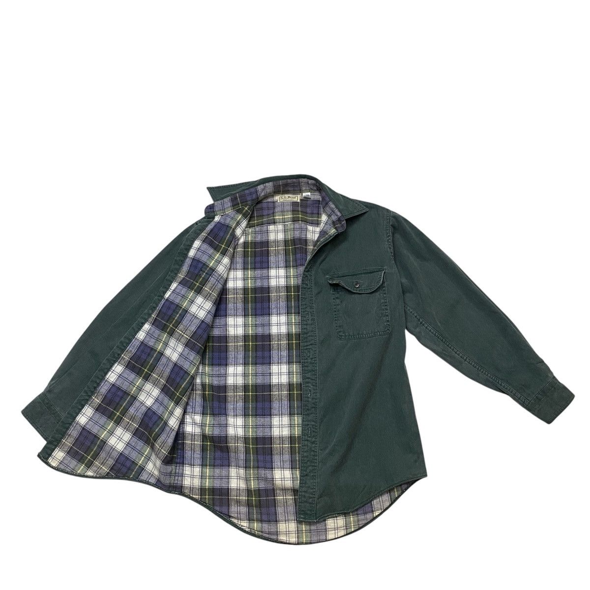 L.L. Bean LL Bean Green Flannel shirt Size US S / EU 44-46 / 1 - 6 Thumbnail