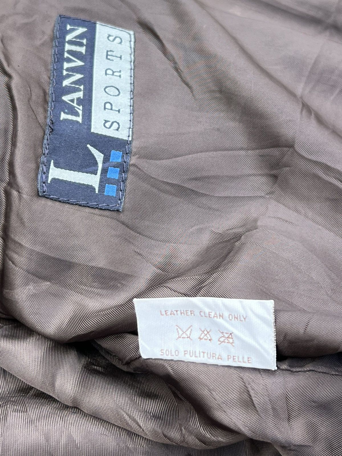 Lanvin Vintage Lanvin Sports Italian Leather Car Coat - Large Size US L / EU 52-54 / 3 - 18 Thumbnail