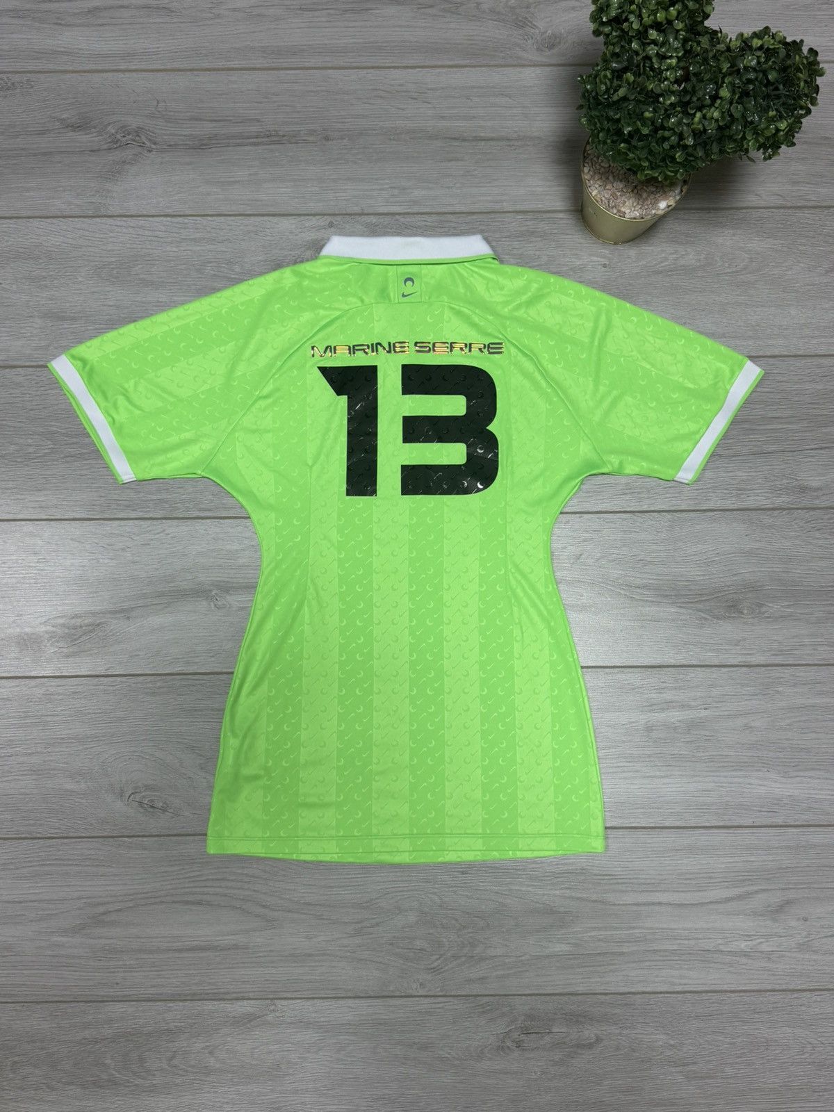 Marine Serre × Nike Nike Marine Sere Mini Jersey Dress Polo Shirt 13 Size S / US 4 / IT 40 - 2 Thumbnail