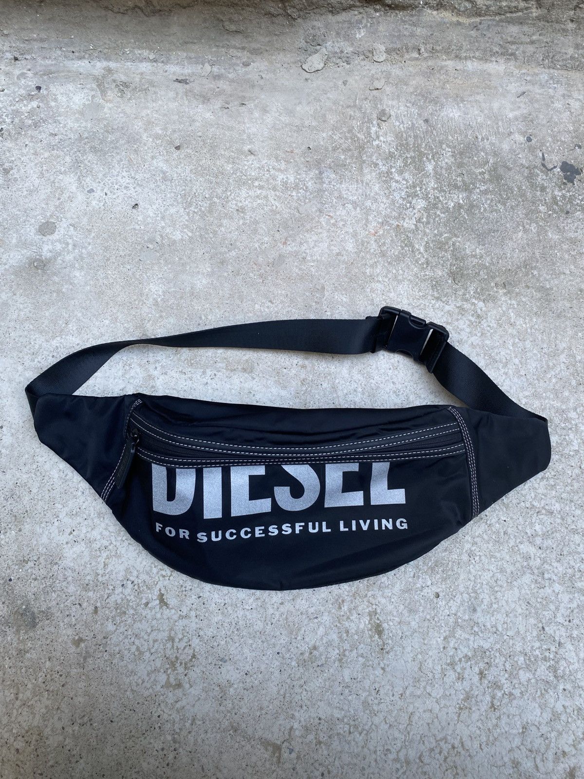 Diesel Diesel Black Logo Belt Bag Size ONE SIZE - 1 Thumbnail