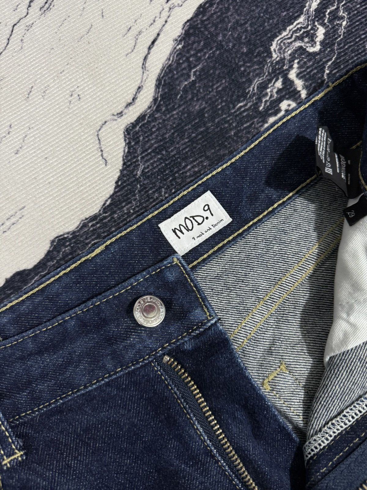 Japanese Brand Mod9 modnine loose fit jeans Size US 29 - 5 Thumbnail