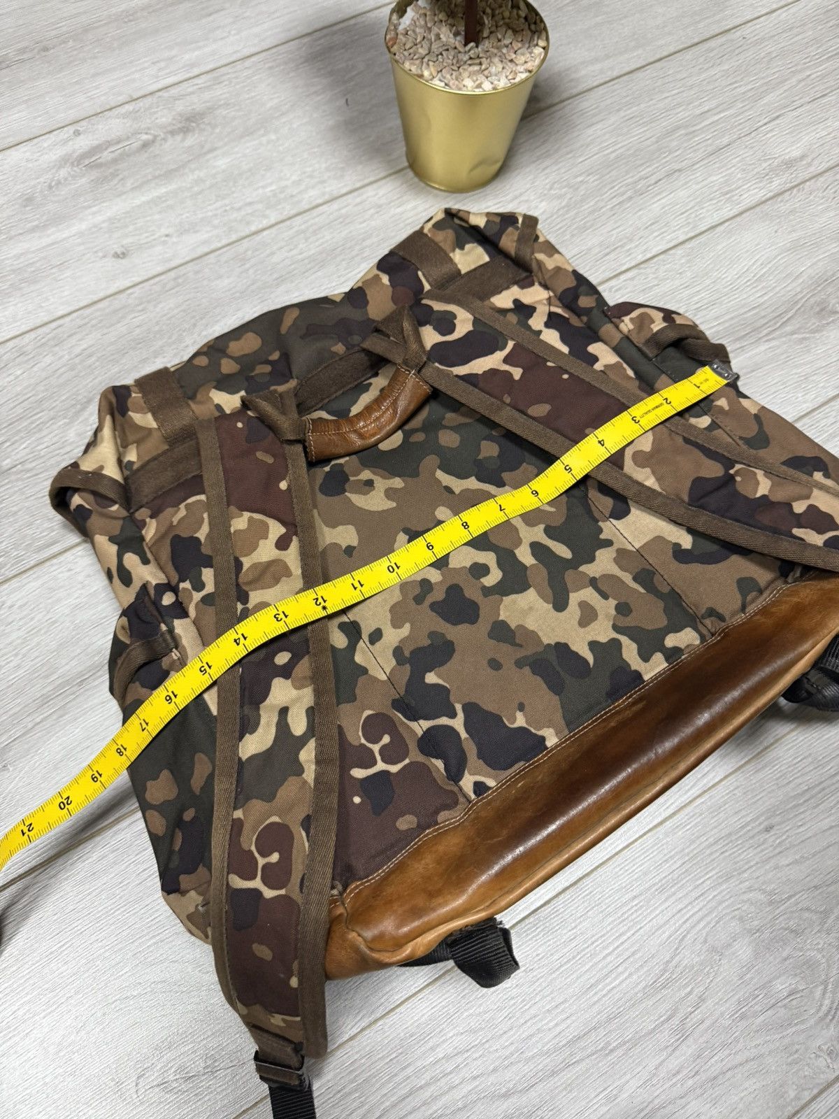 Eastpak Eastpak x APC camouflage leather hiking backpack rucksack Size ONE SIZE - 14 Thumbnail