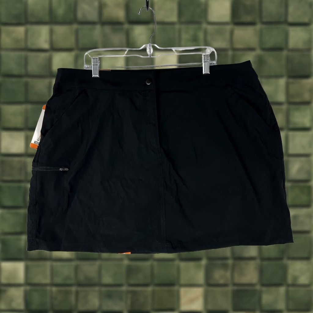 Vintage 32 Degrees Skort Womens 2XL Black Lined Knit Short Athletic Golf NWT Size 40" / US 18 - 1 Thumbnail