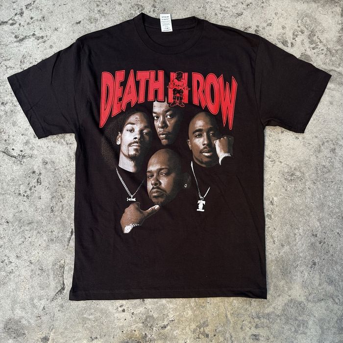 Rap Tees Death Row Snoop Dogg Dr Dre Tupac Shakur 2Pac Suge Large