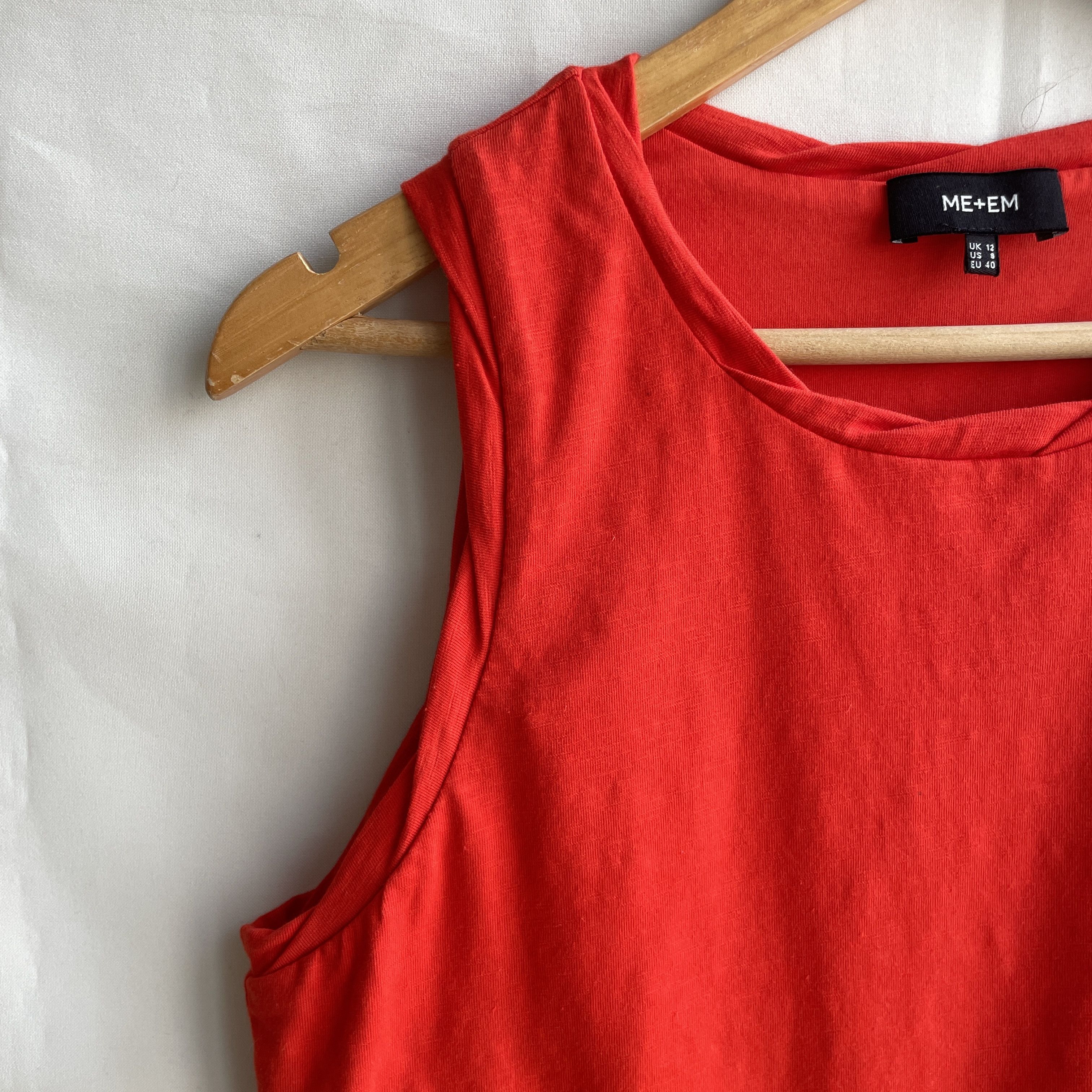 ME+EM Me+Em Cotton Tank Top Size UK 12/ US 8/ EUR 40 Size M / US 6-8 / IT 42-44 - 4 Thumbnail