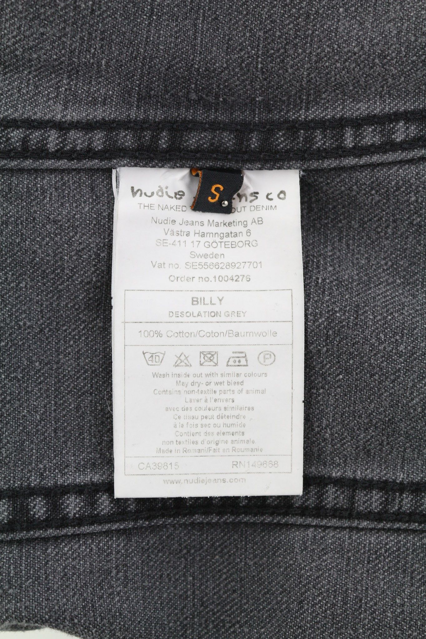 Nudie Jeans BILLY S Desolation Grey Polo Pockets Mid Jacket 82459 Size US S / EU 44-46 / 1 - 8 Thumbnail