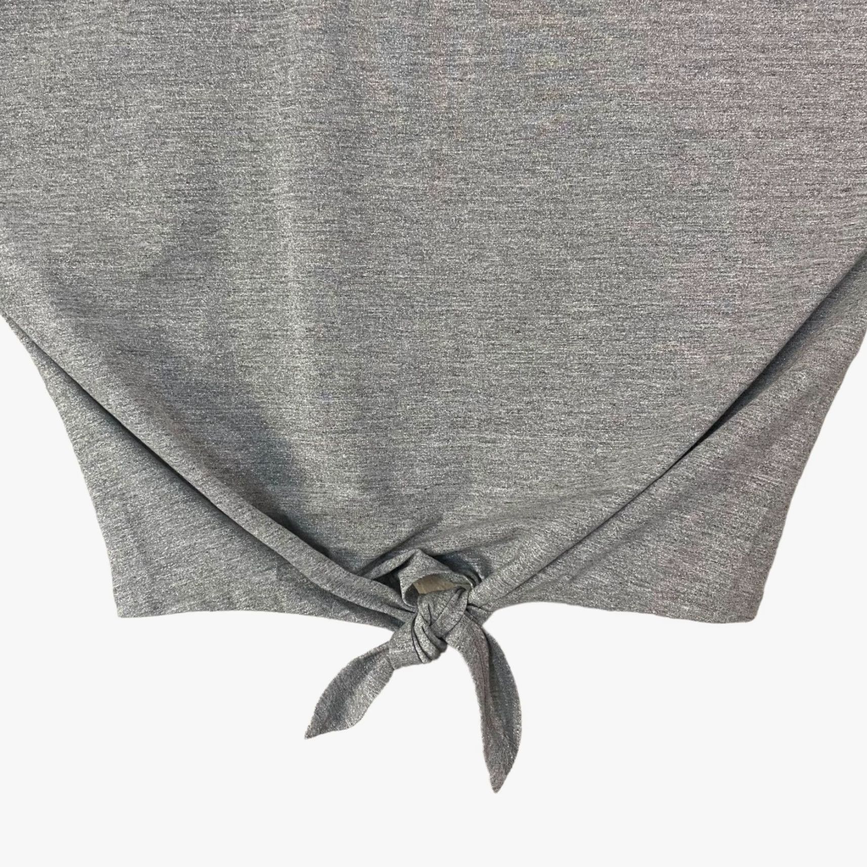 Levi's Levi's Greta Dolman Tie-Front Gray Metallic Long-Sleeve T-Shirt Womens Medium Size M / US 6-8 / IT 42-44 - 6 Thumbnail