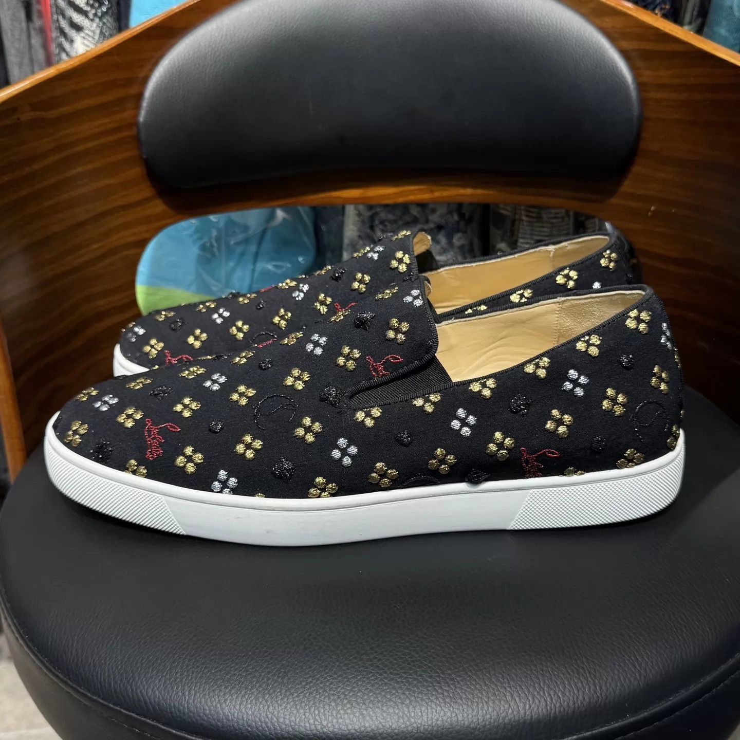 Christian Louboutin Christian Louboutin All Over Print Red Sole Slip On 44 Size US 11 / EU 44 - 6 Thumbnail