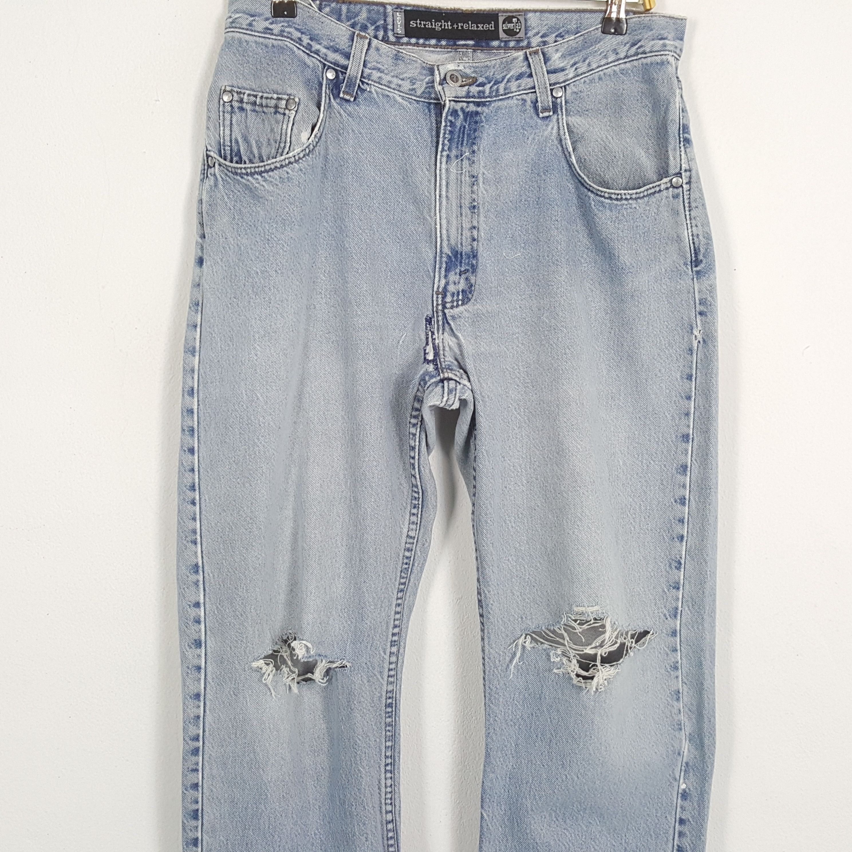 Levi's × Levi's Vintage Clothing × Vintage Vintage LEVI'S silverTab Kurt Cobain Distressed Jeans Size US 30 / EU 46 - 2 Thumbnail