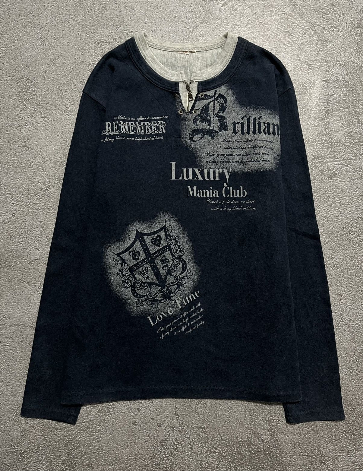 Japanese Brand Y2K Japanese Unknow Poem Long Sleeve T-shirt Size US M / EU 48-50 / 2 - 1 Thumbnail