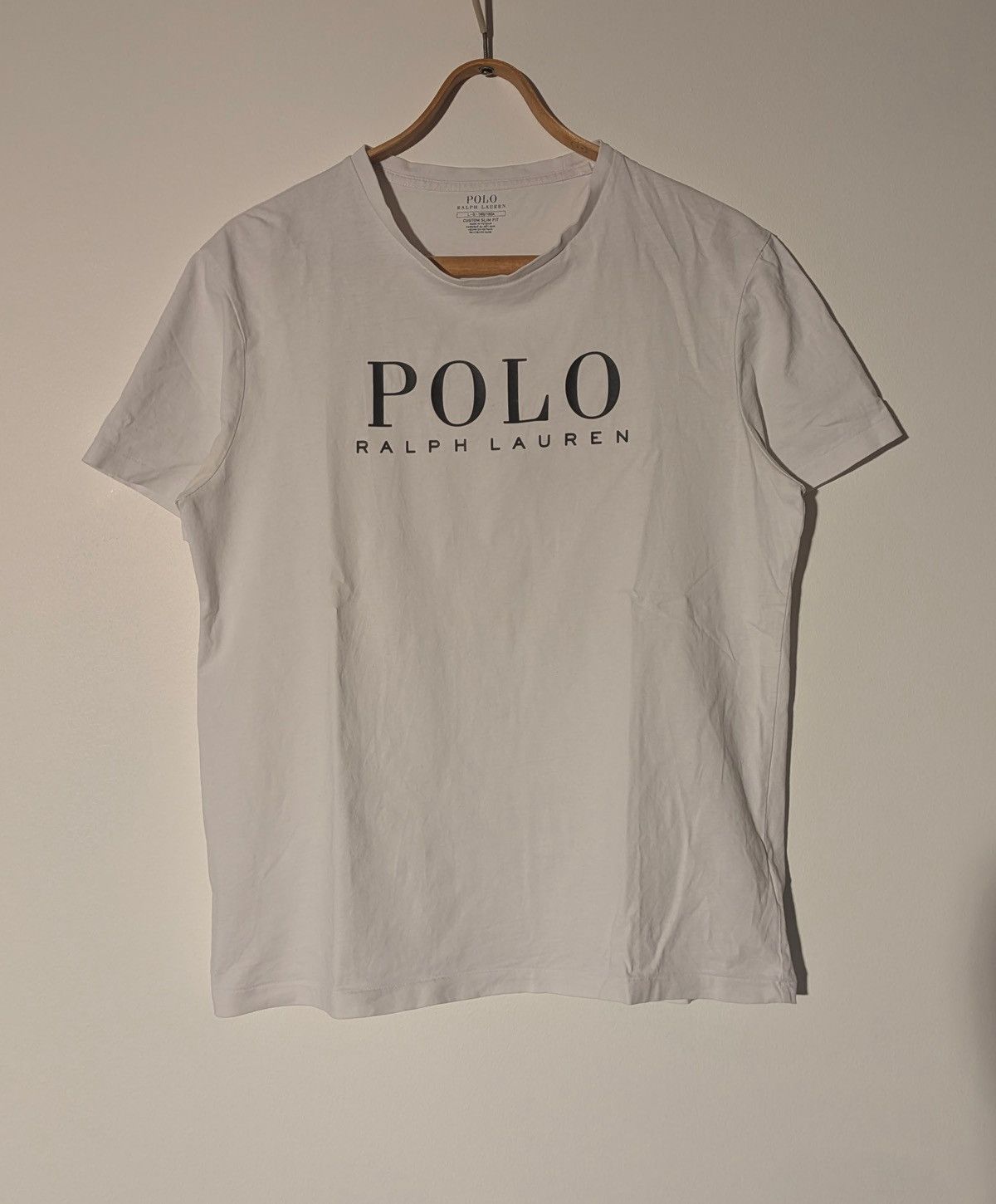 Polo Ralph Lauren 👕 Polo Ralph Lauren Logo T-Shirt – White (Slim Fit, Size L) Size US L / EU 52-54 / 3 - 1 Thumbnail