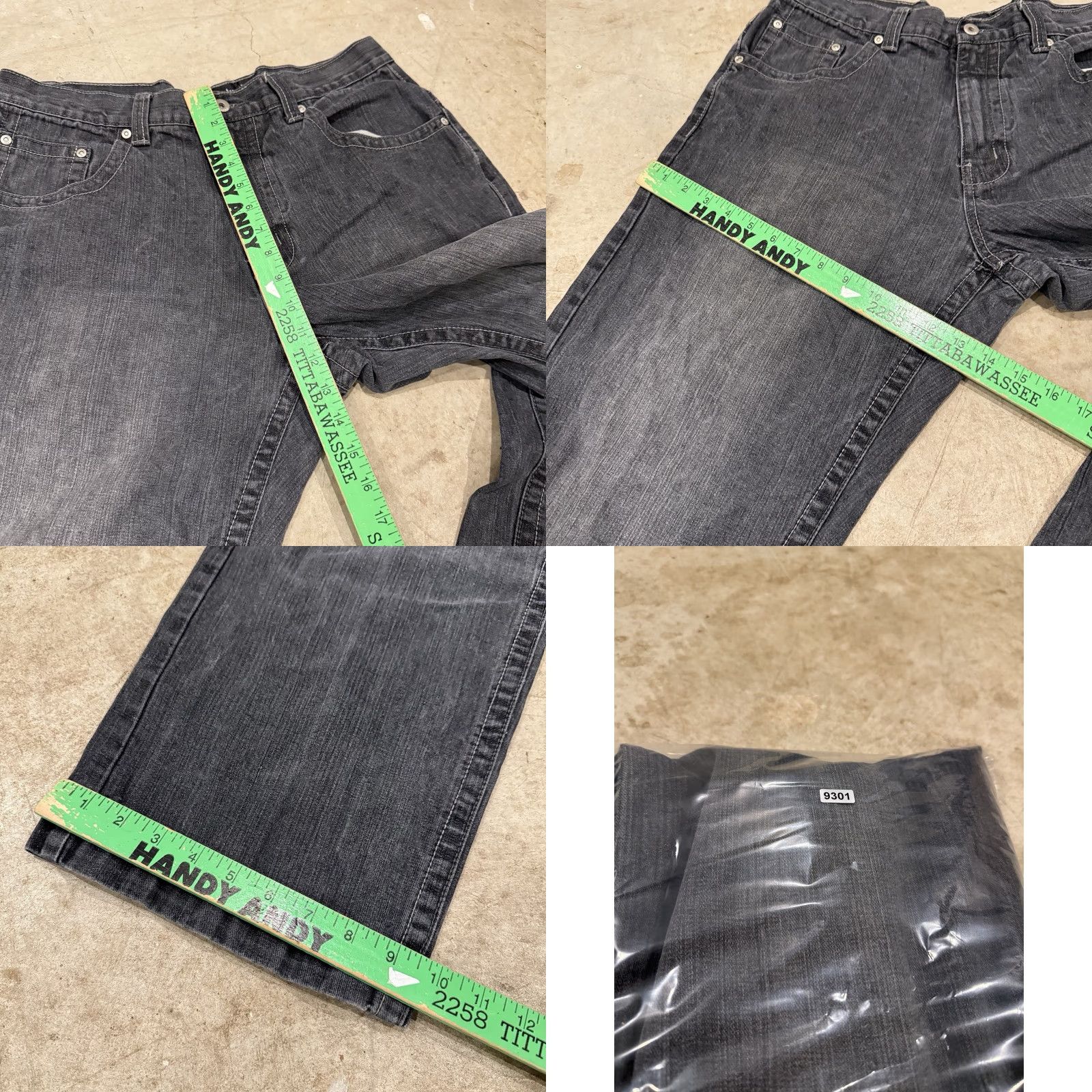 Southpole VINTAGE Southpole Xclusive Jeans 36x32 Baggy Charcoal Dark Grey Y2k Hip Hop 90s Jeans Mens Regular 5-Pocket Size US 36 / EU 52 - 8 Thumbnail