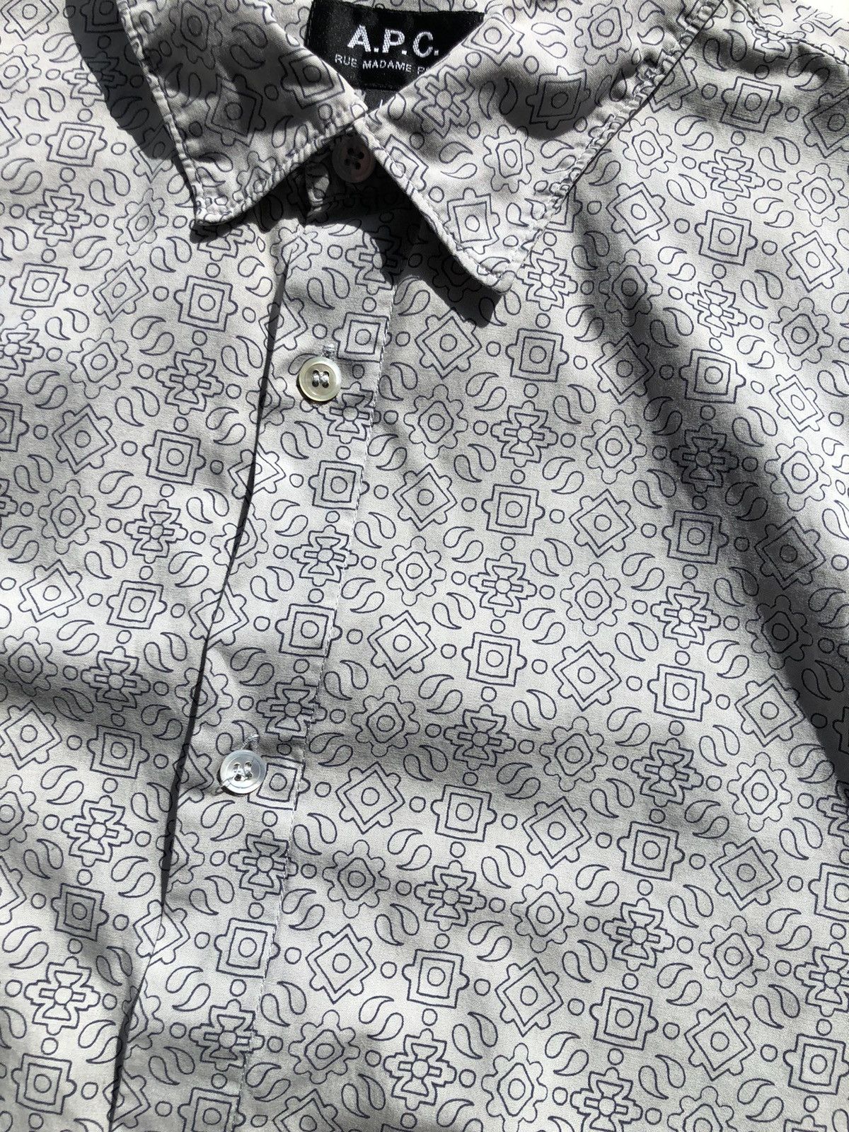 A.P.C. × Vintage A.P.C. RUE MADAME PARIS VERY RARE MONOGRAM VINTAGE SHIRT Size US L / EU 52-54 / 3 - 3 Thumbnail