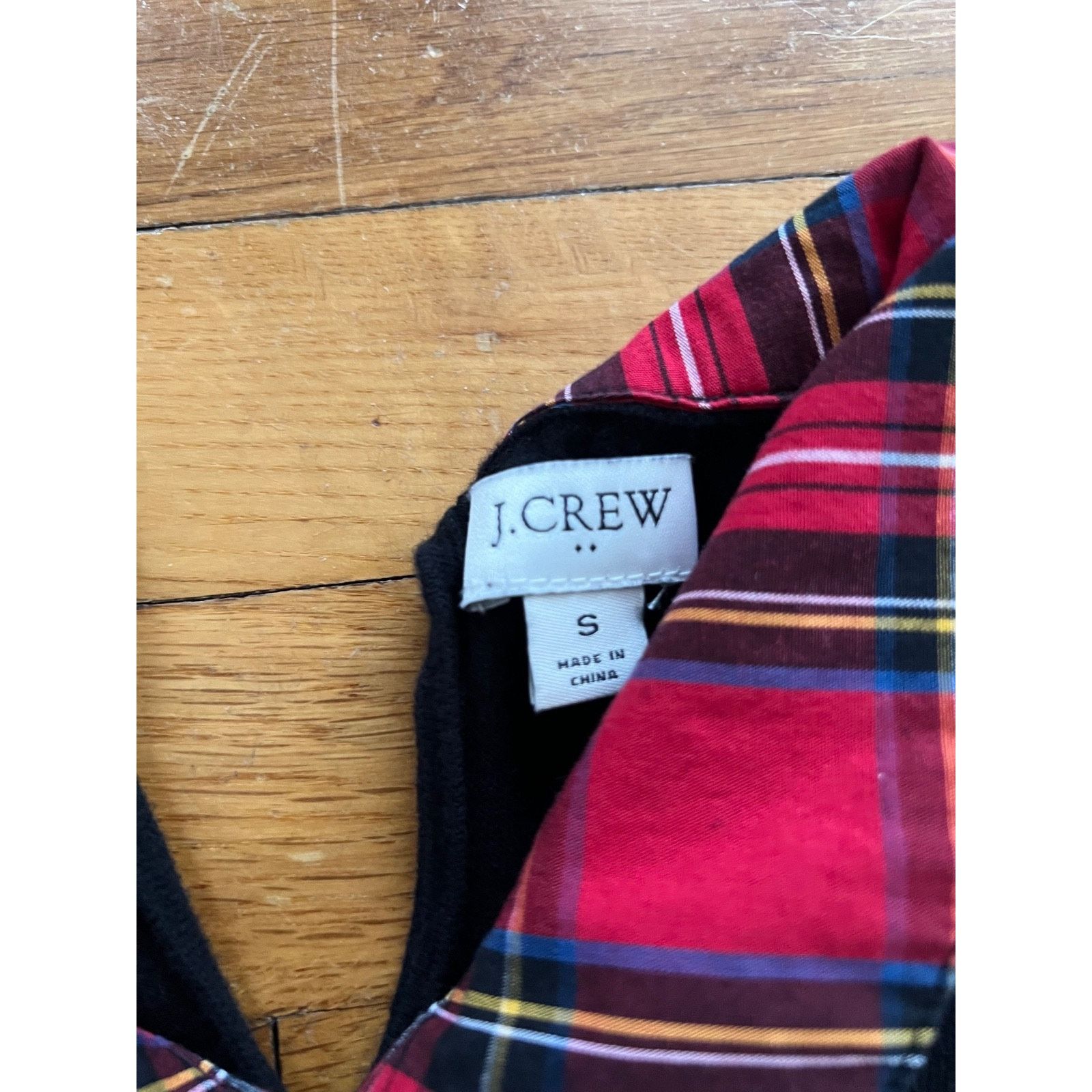 J.Crew J Crew AS307 Tartan Black Sweater Small A001857 Size S / US 4 / IT 40 - 5 Thumbnail