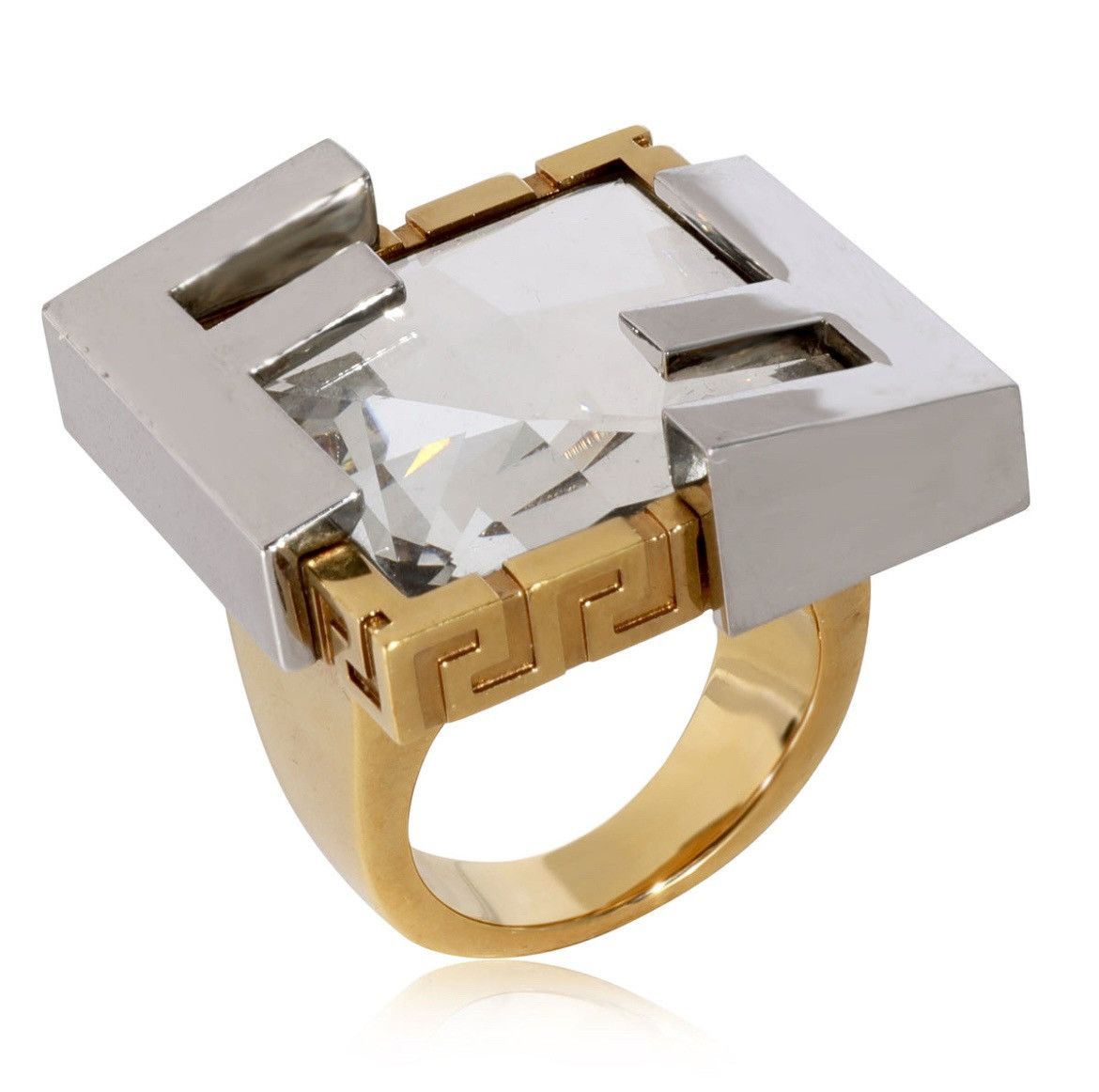 Versace Versace Fendace Crystal Ring - (Brand New) Size ONE SIZE - 1 Thumbnail