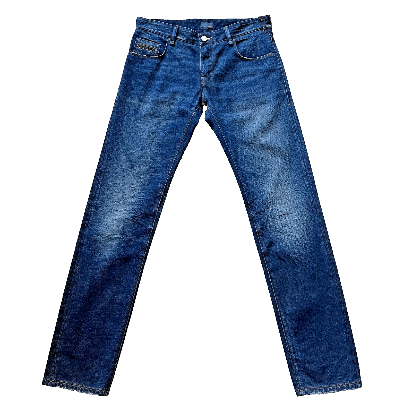 FENDI デニム　３０ FENDI(フェンディ) 2021SS ズッカ柄刺繍デニムパンツ ブラック