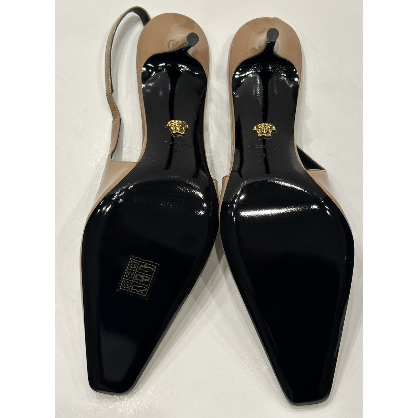 Versace Versace Sling Back Leather Pump Shoes Blush 11 US 1012428 Size US 11 / IT 41 - 13 Thumbnail
