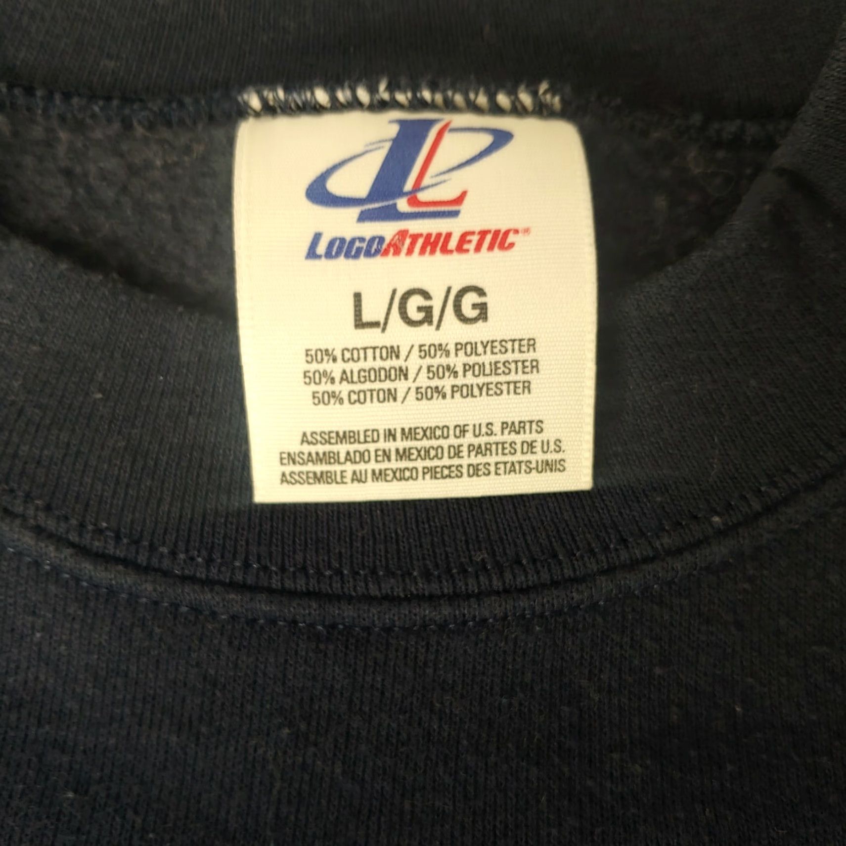 Logo Athletic VINTAGE Logo Athletic Sweatshirt Men Navy Apple Butterfly Nature 90s Pullover Crew Neck L Knit Cotton Blend Graphic Print Makers Mexico Mens Large Size US L / EU 52-54 / 3 - 3 Thumbnail