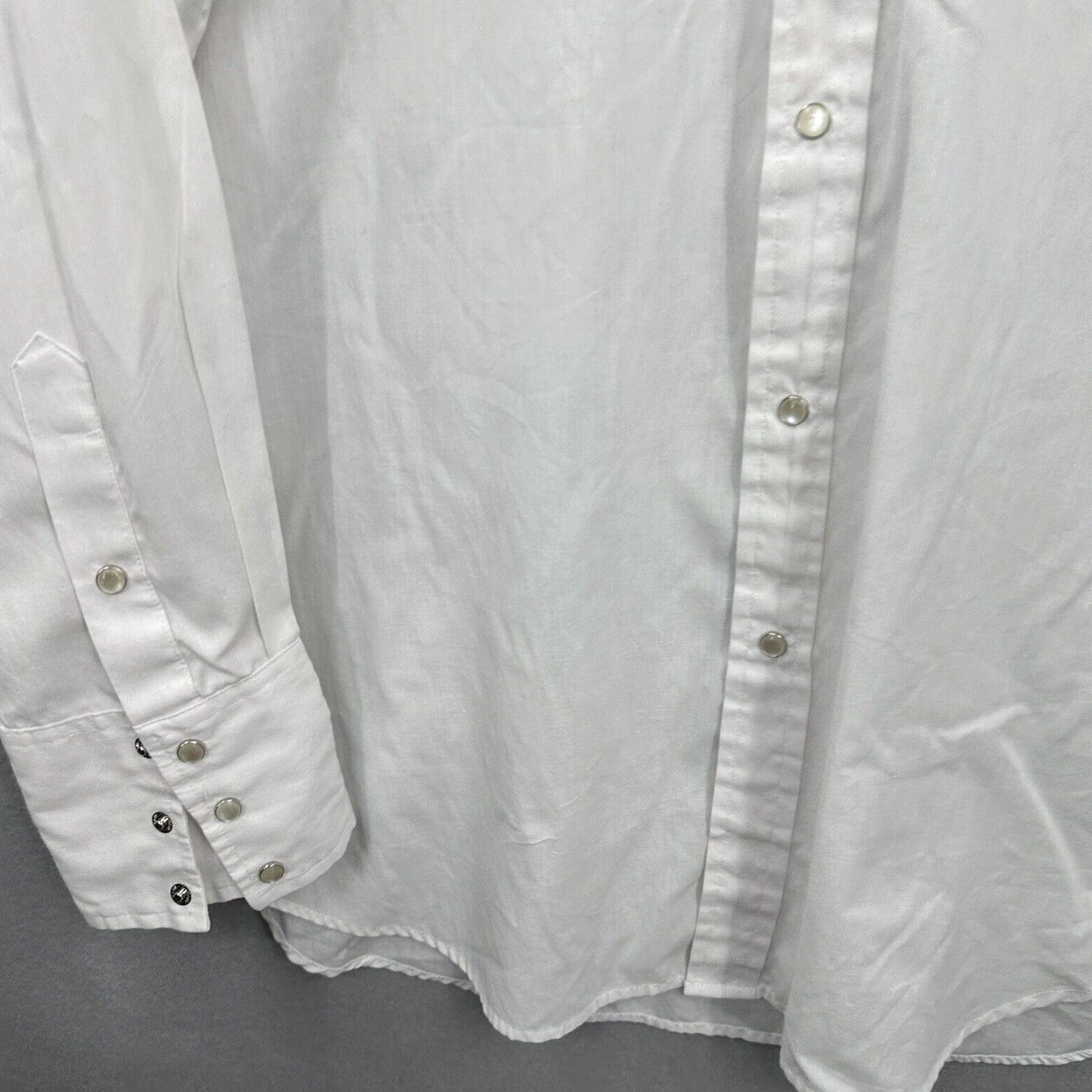 Vintage VINTAGE Sheplers Western Shirt Mens 17.5 35 Pearl Snap READ Casual Western Cowboy Pearl Snap Shirt Mens XS-XXL? Size US XL / EU 56 / 4 - 3 Thumbnail