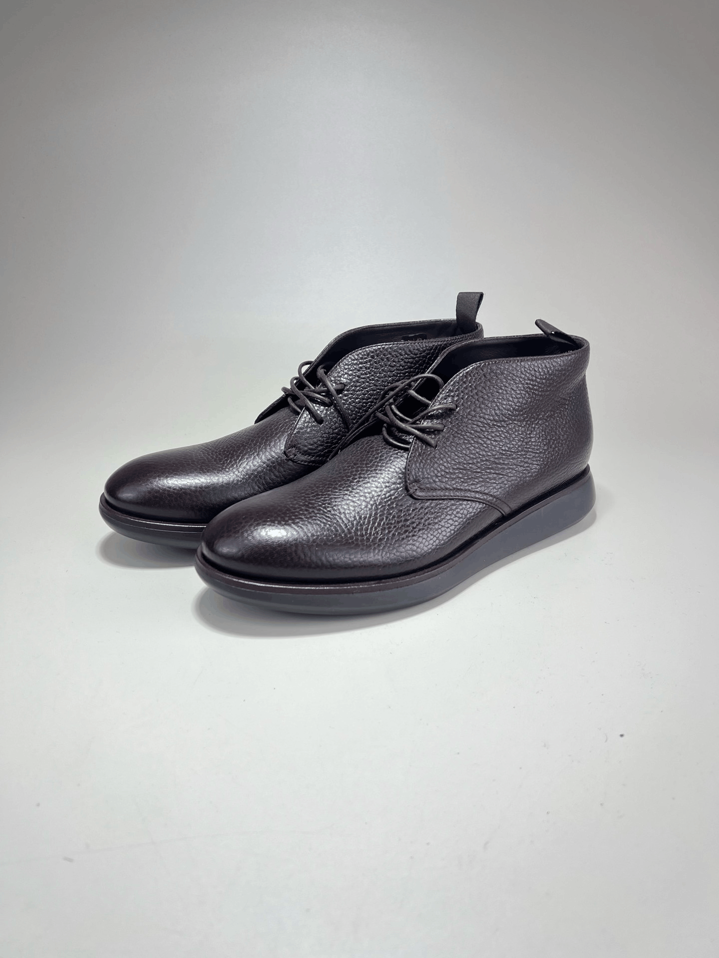 Armani Armani Dark Brown Calf Leather Ankle Boots Size US 10 / EU 43 - 1 Thumbnail