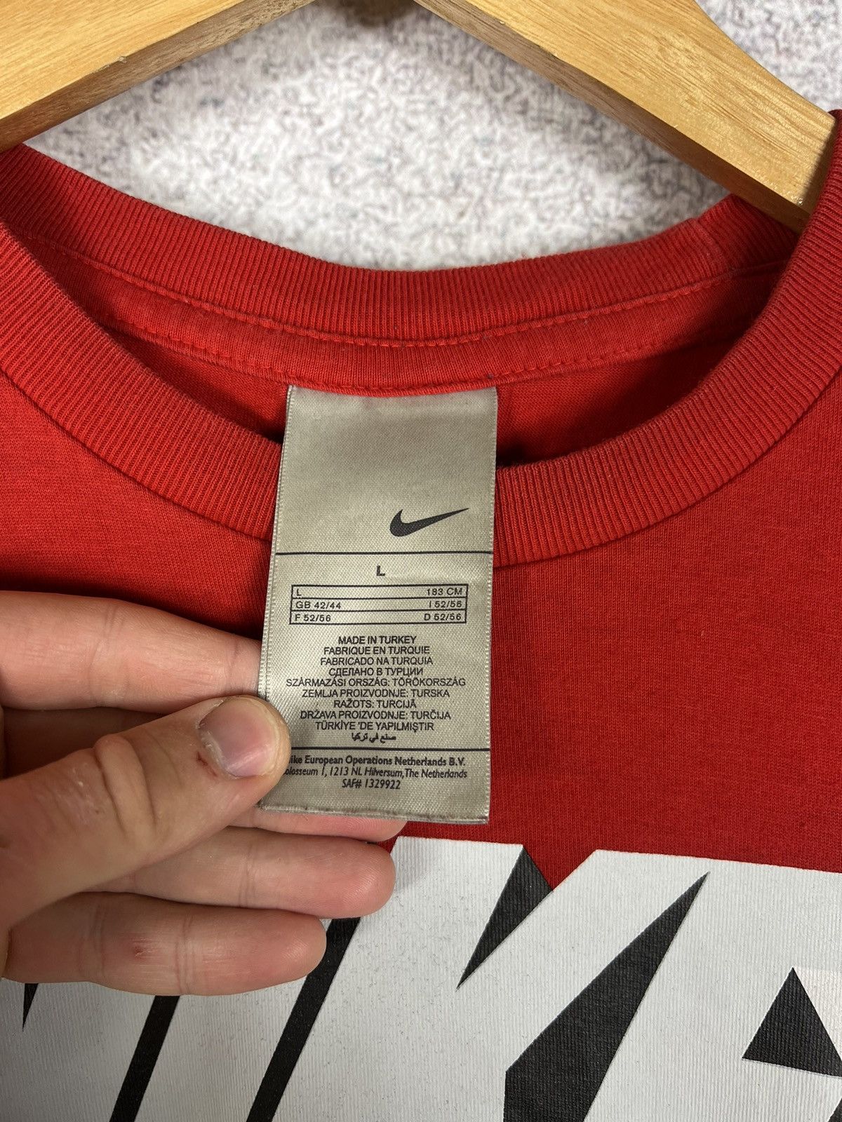 Vintage Vintage 90s Nike 3D Big Logo Tee Size US L / EU 52-54 / 3 - 4 Thumbnail