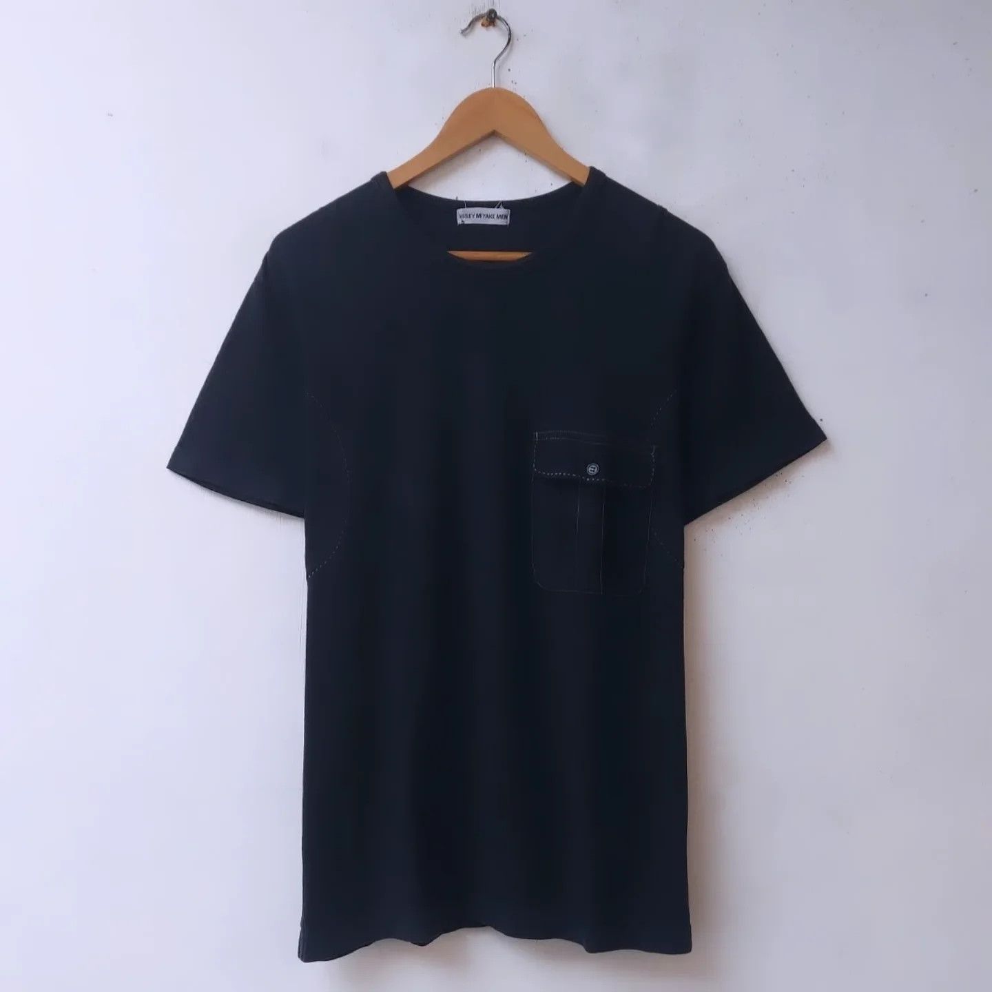 Vintage 90's Issey Miyake Men Single Pocket Tshirt