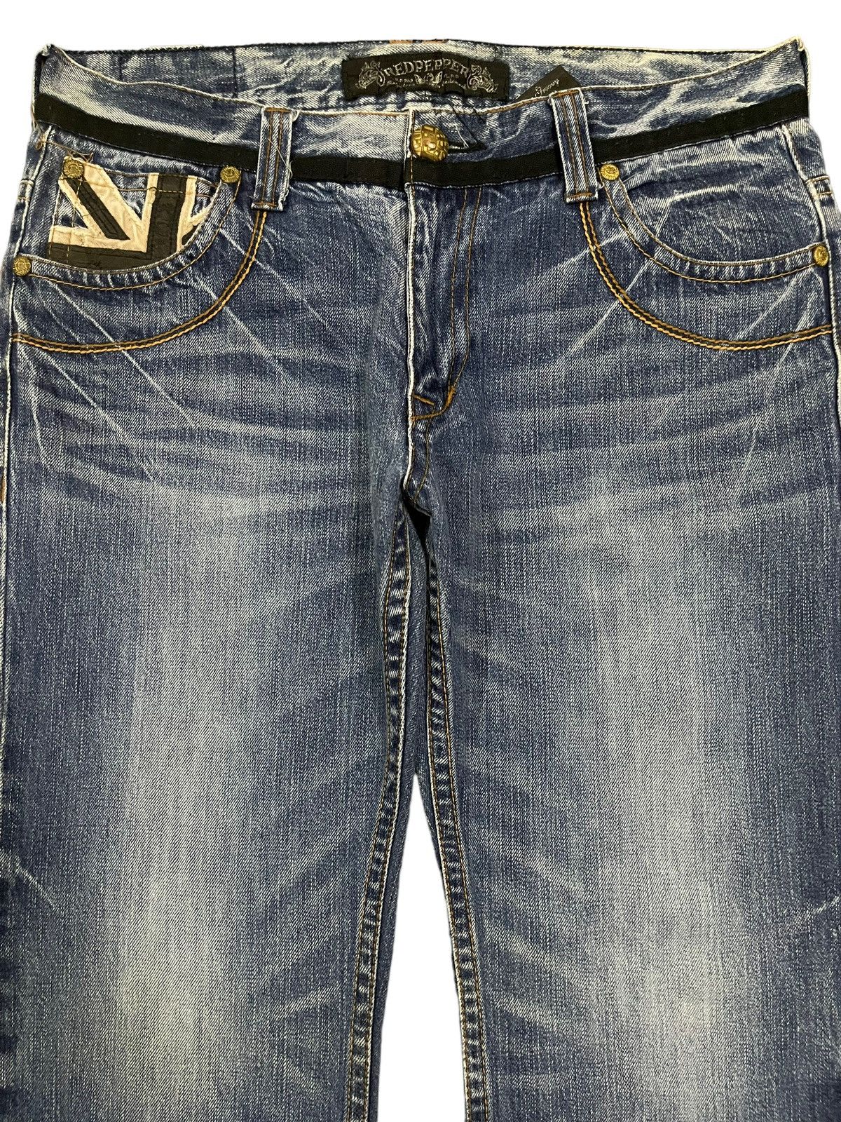 semanticdesign Vintage Japanese Brand Embroidered Style Bootcut Jeans Size US 34 / EU 50 - 3 Thumbnail