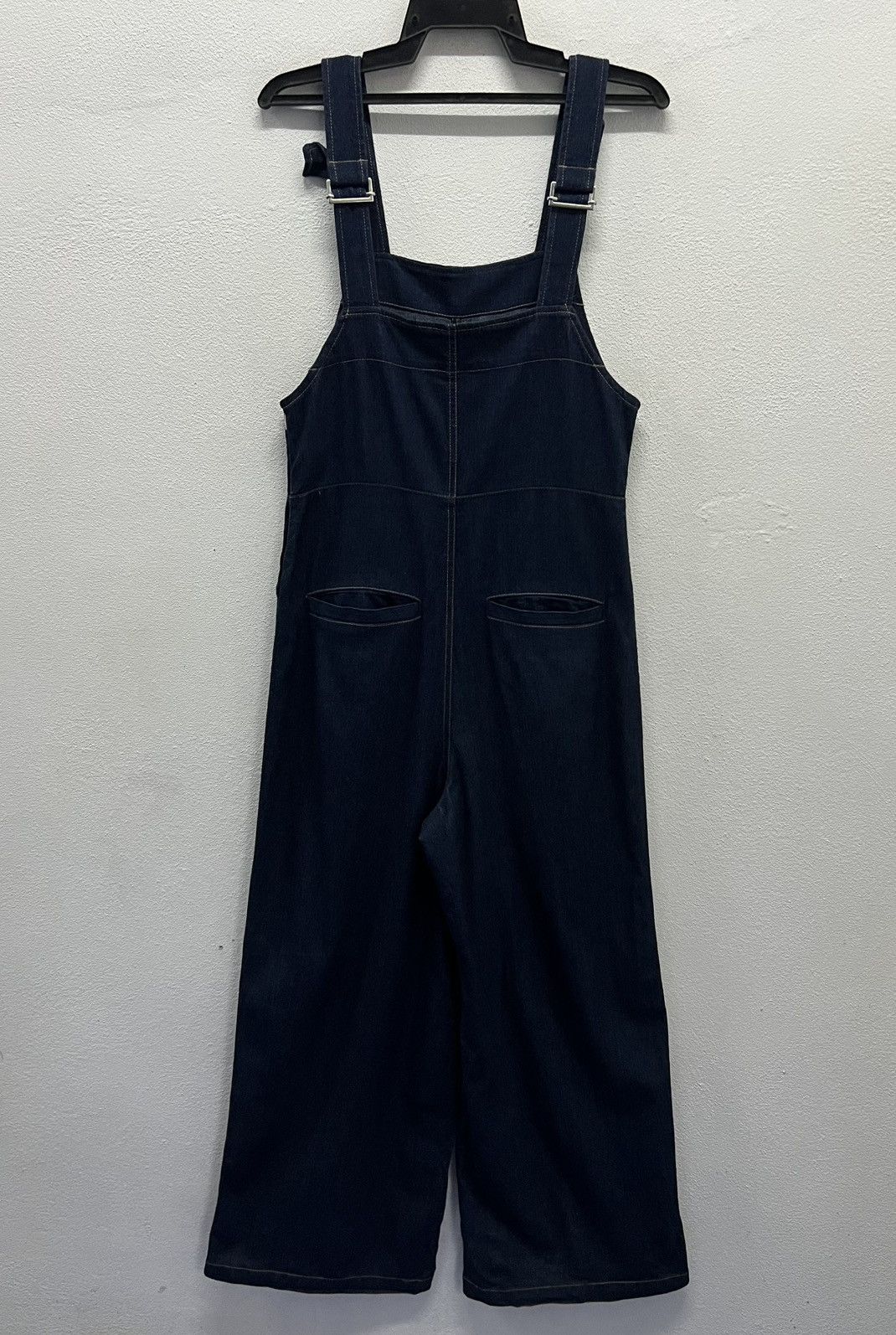 Japanese Brand × Vintage Snidel Dark Wash Wide-Leg Denim Overalls - Size 1 Size US 32 / EU 48 - 2 Thumbnail