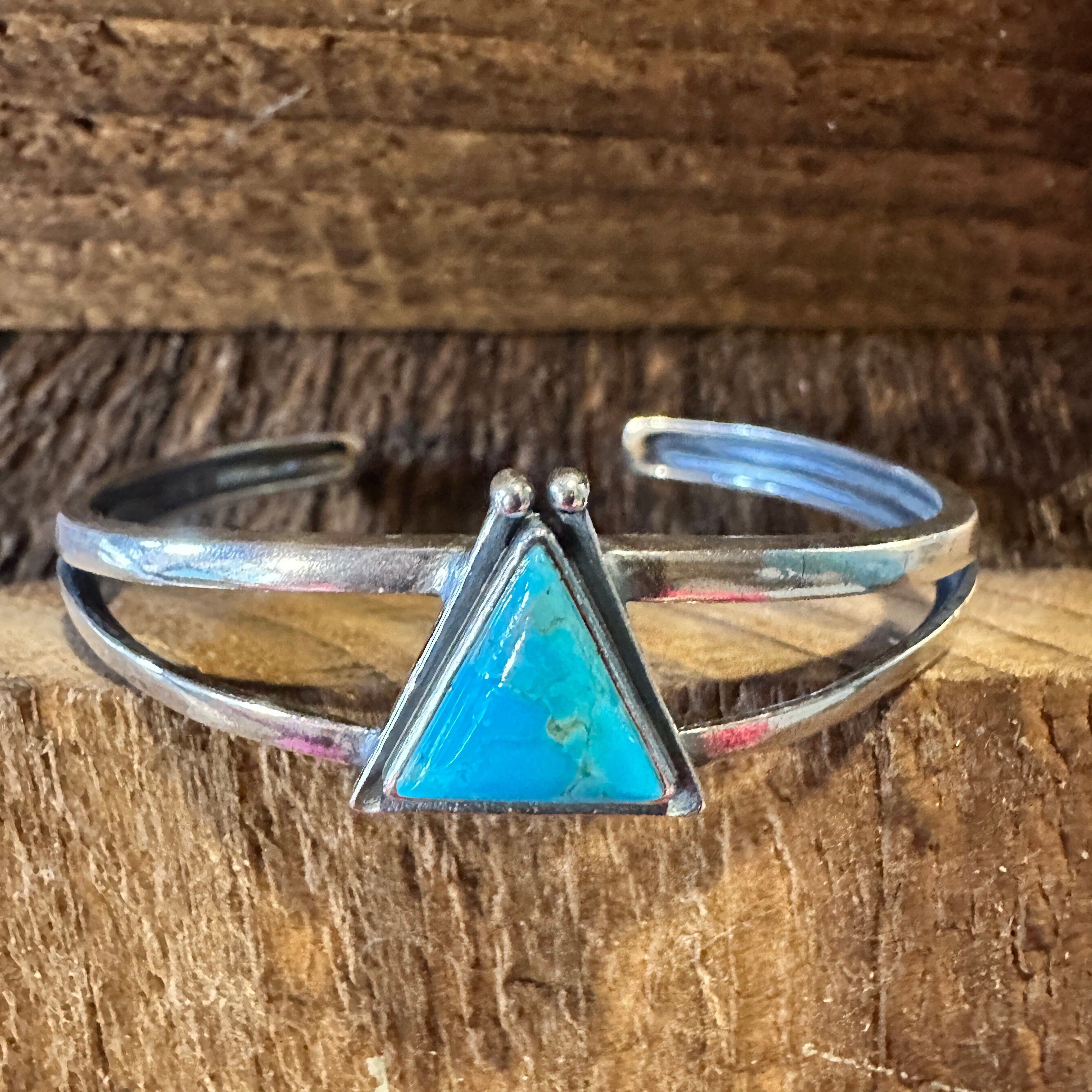 Other Native American Hanale Cuff Bracelet with Turquoise - Authen Size ONE SIZE - 5 Thumbnail